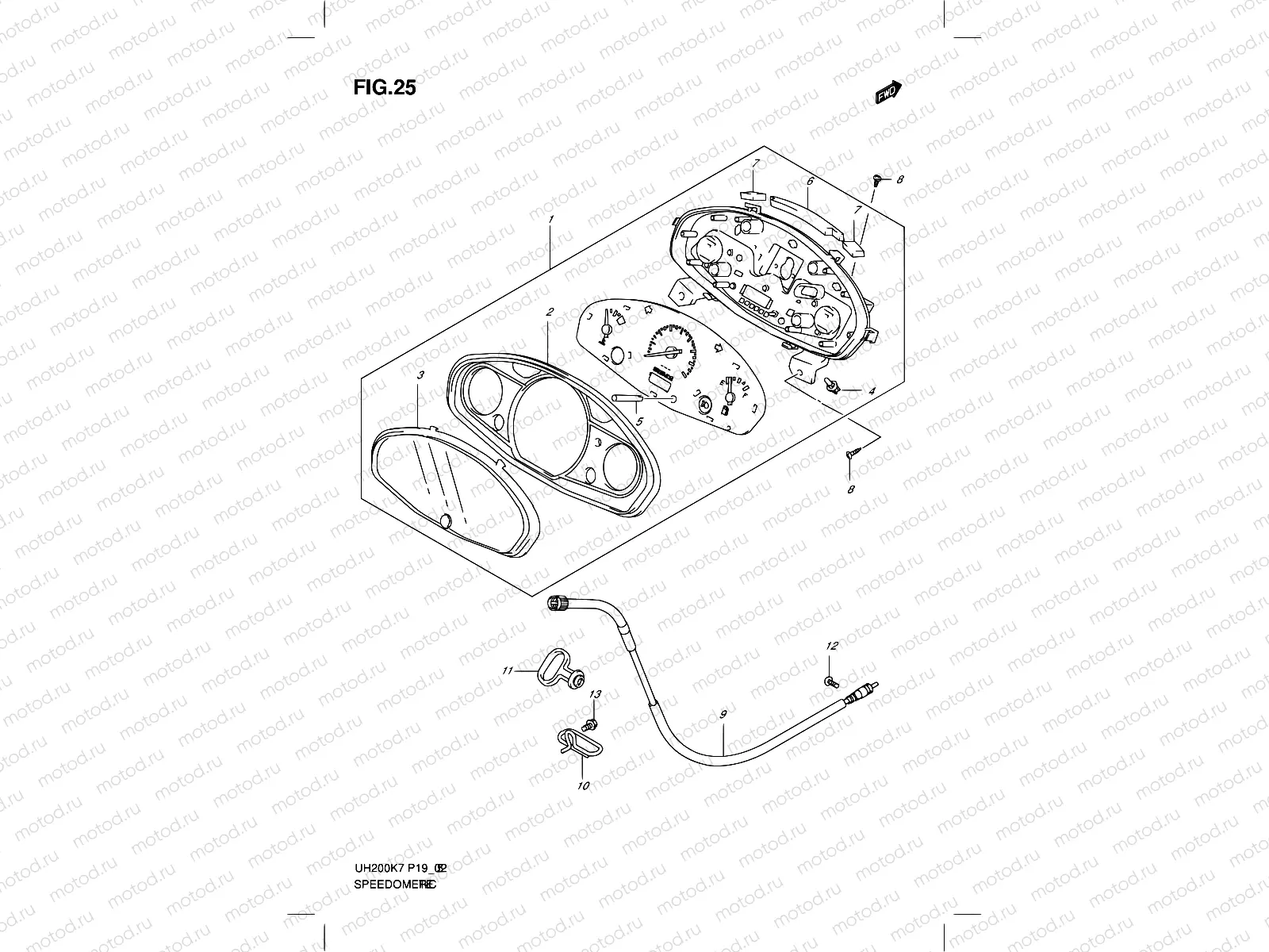 25 - SPEEDOMETER (MODEL K7)