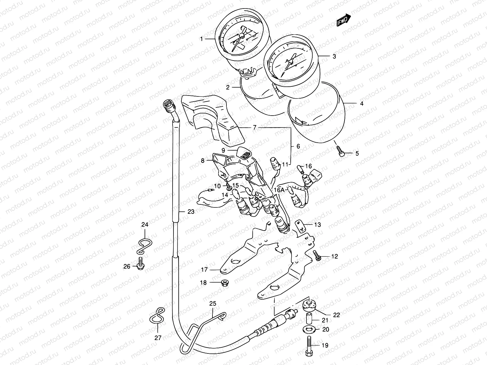 25 - SPEEDOMETER / TACHOMETER