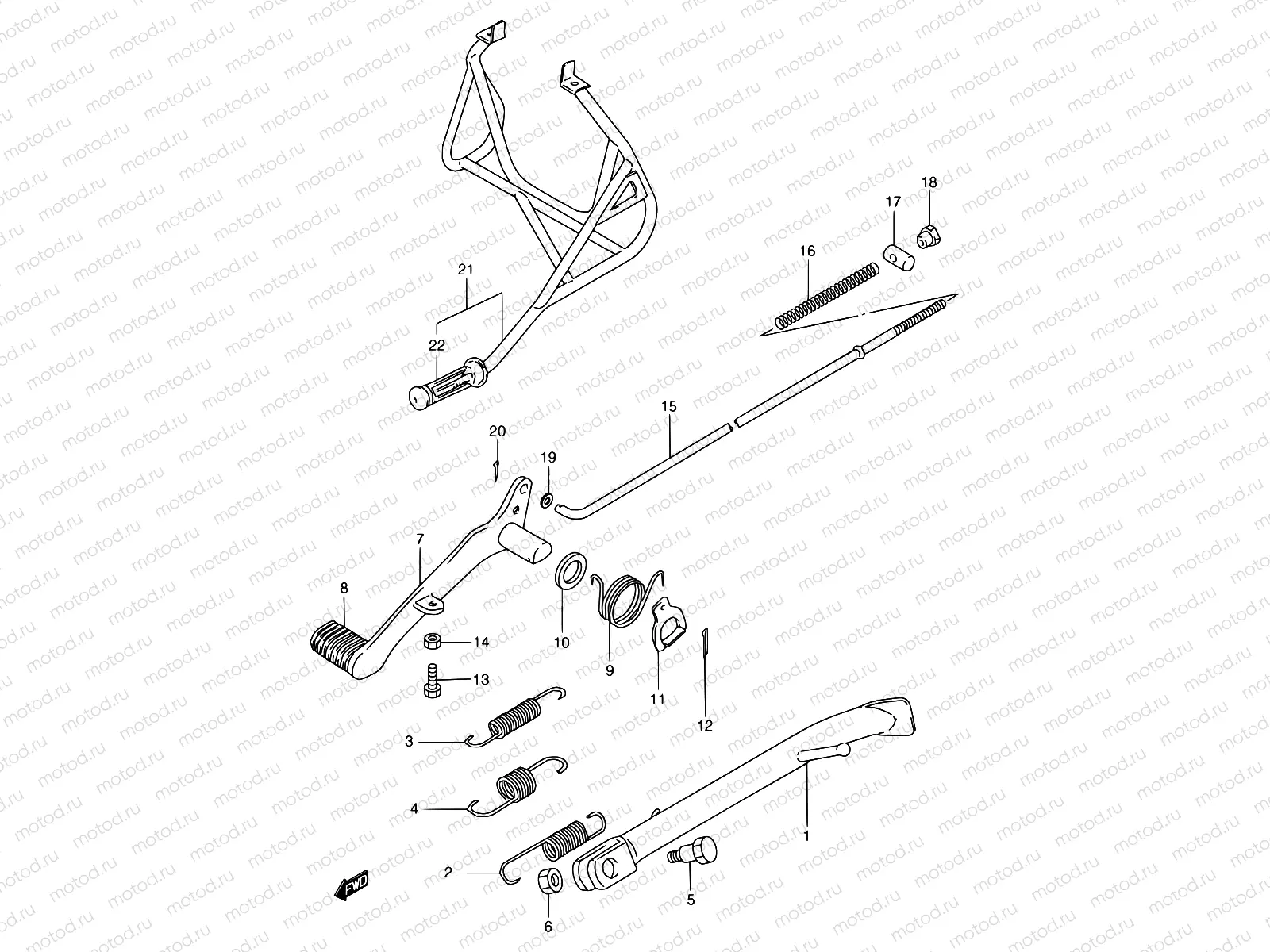 25 - STAND - REAR BRAKE