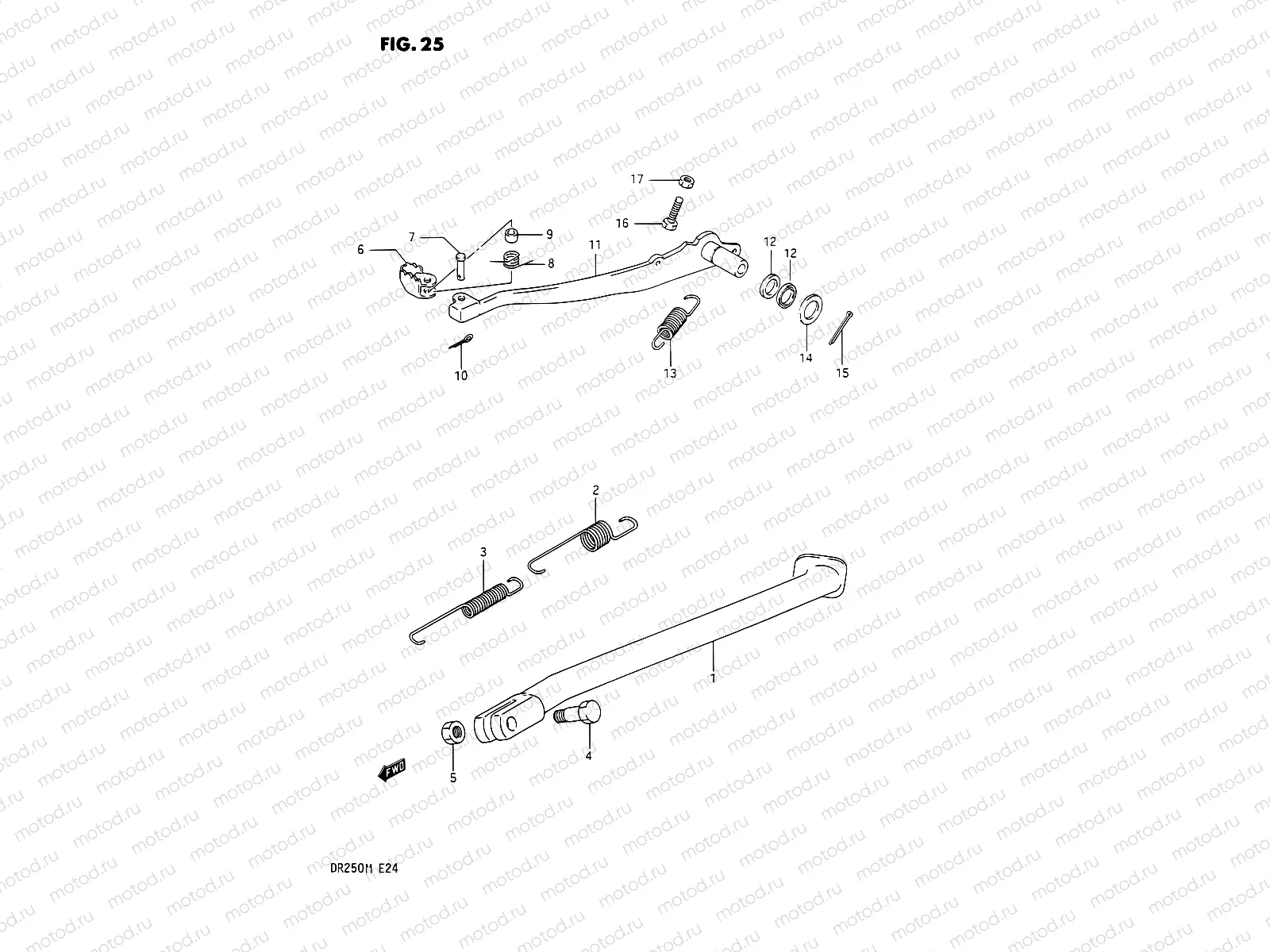 25 - STAND - REAR BRAKE