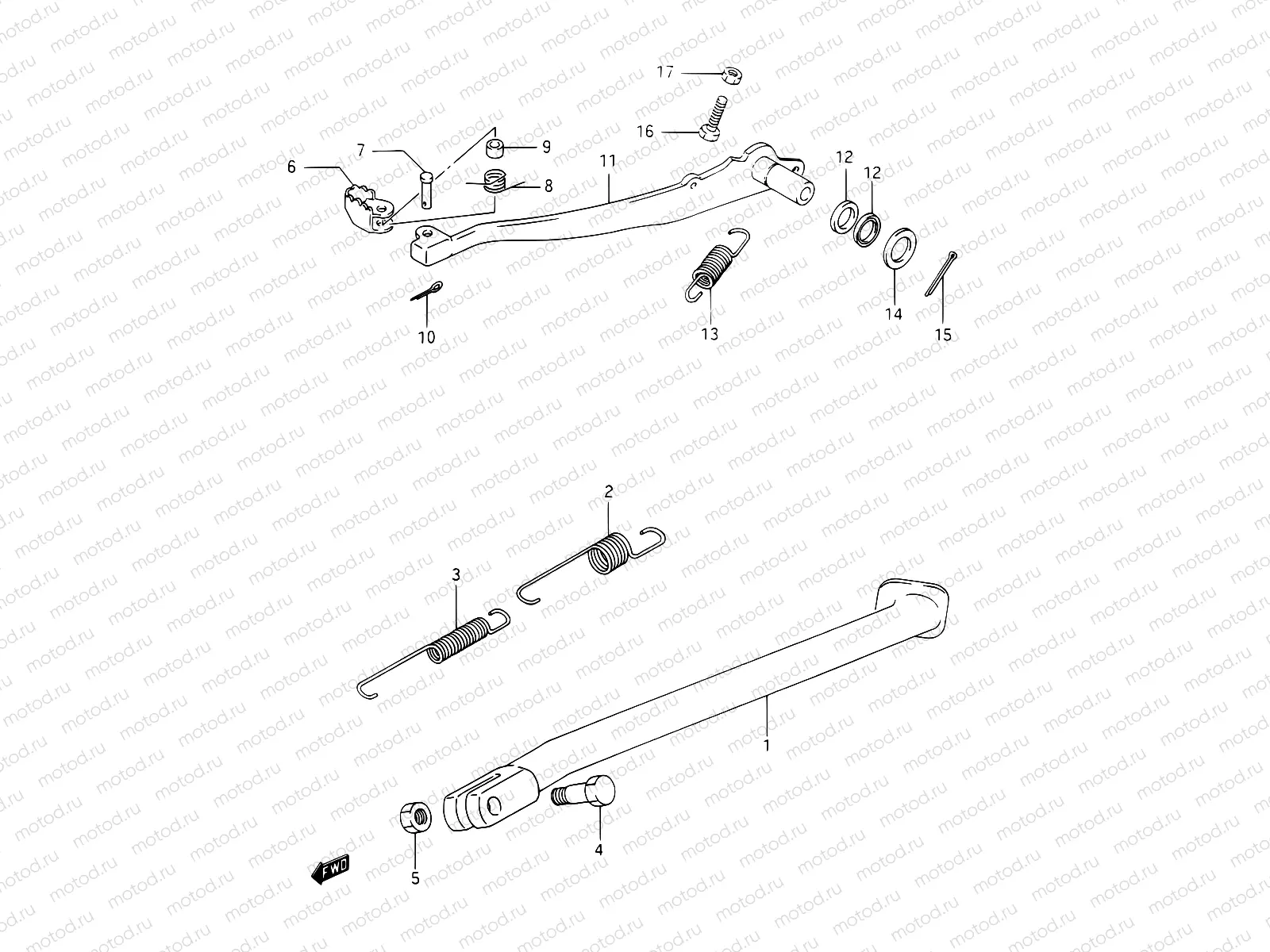 25 - STAND - REAR BRAKE