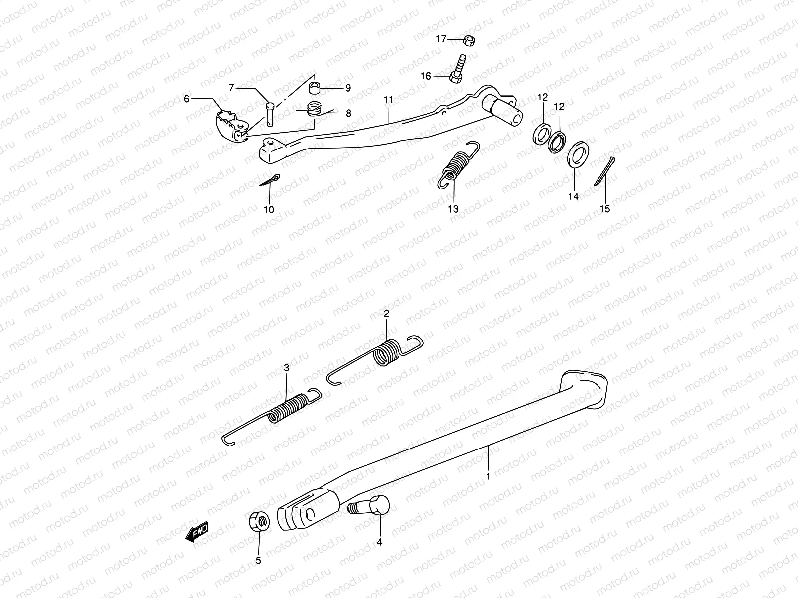 25 - STAND - REAR BRAKE