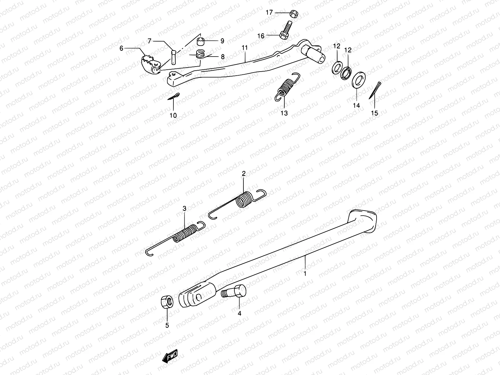 25 - STAND - REAR BRAKE