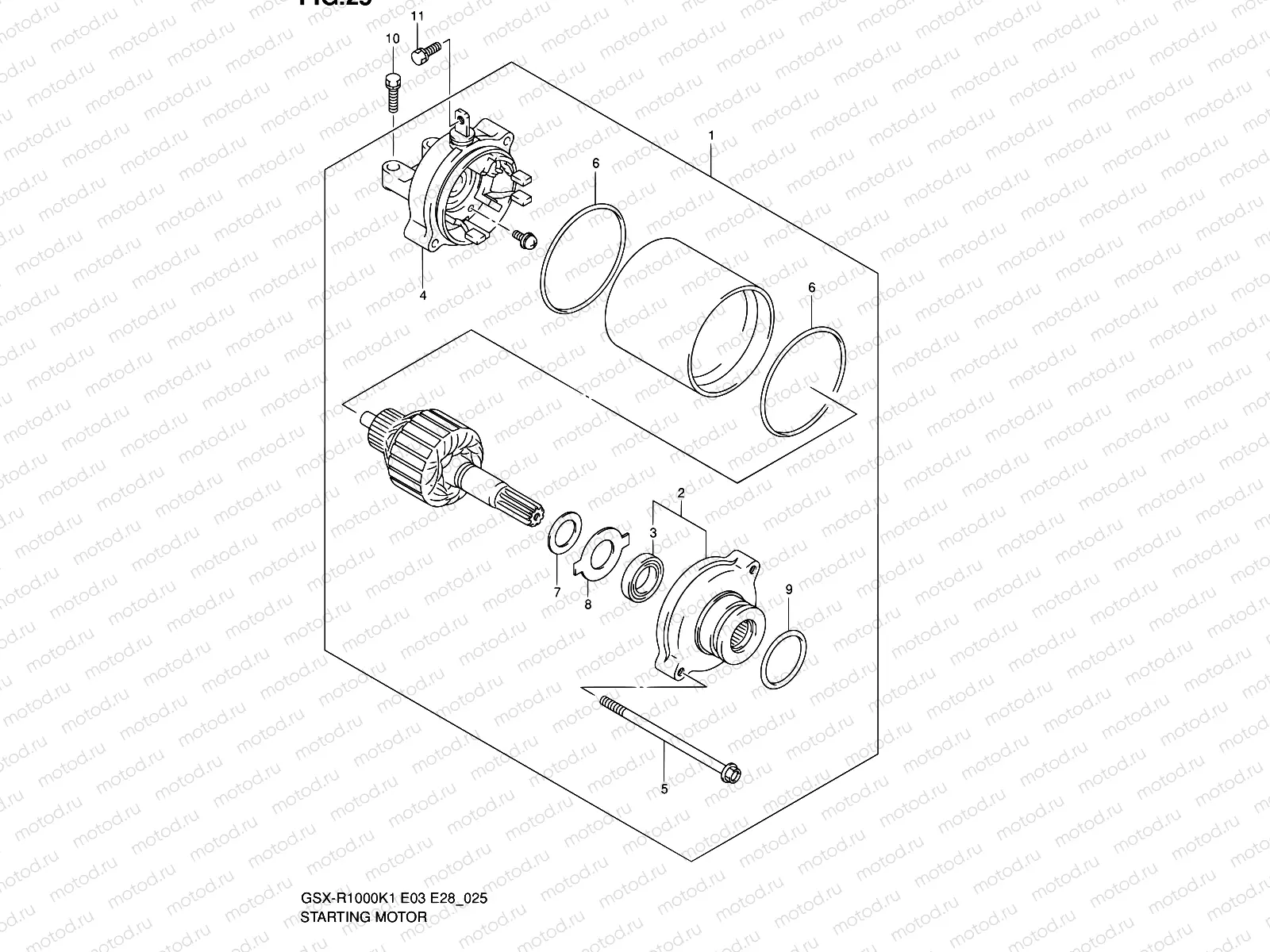 25 - STARTING MOTOR