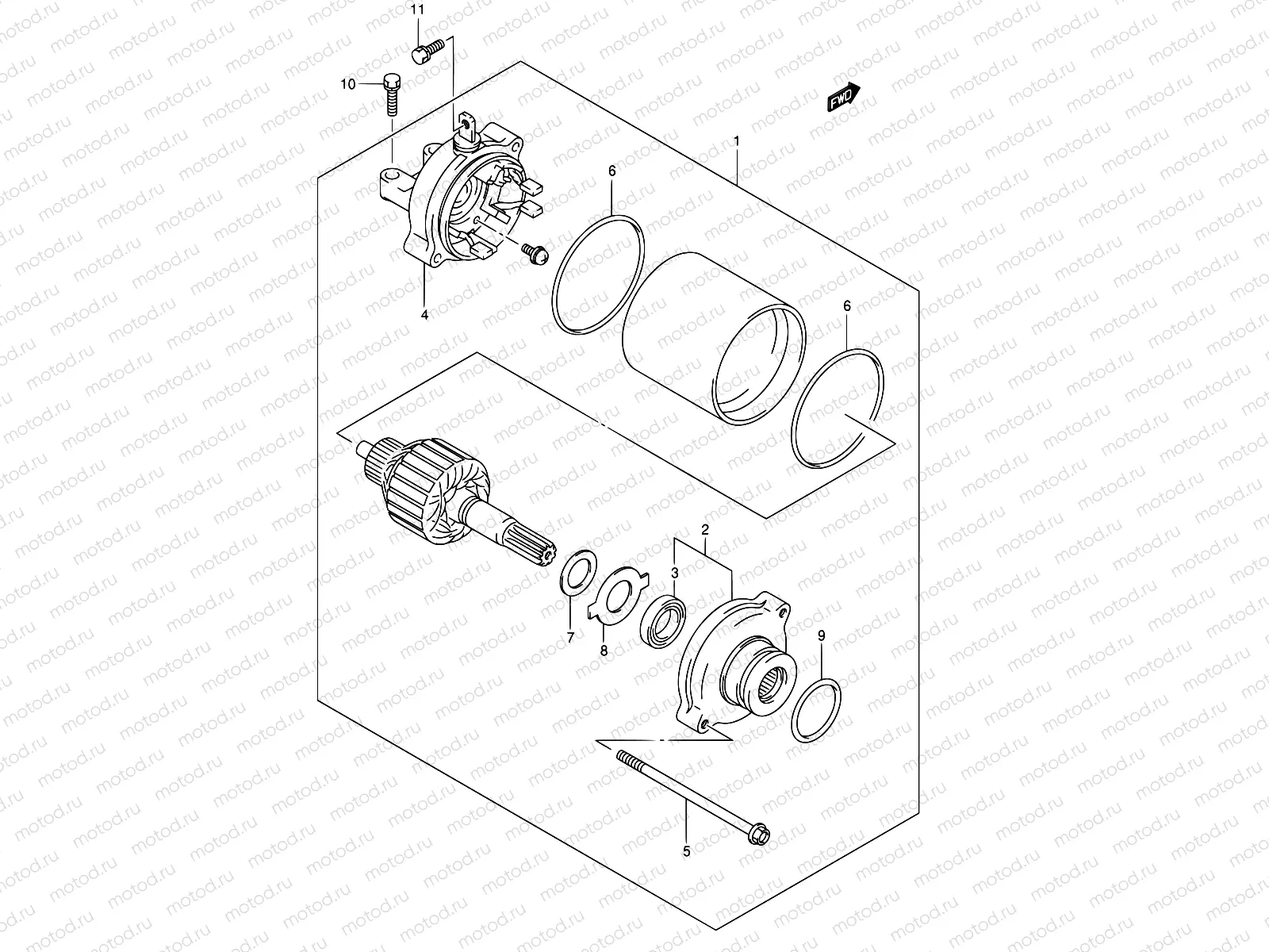 25 - STARTING MOTOR