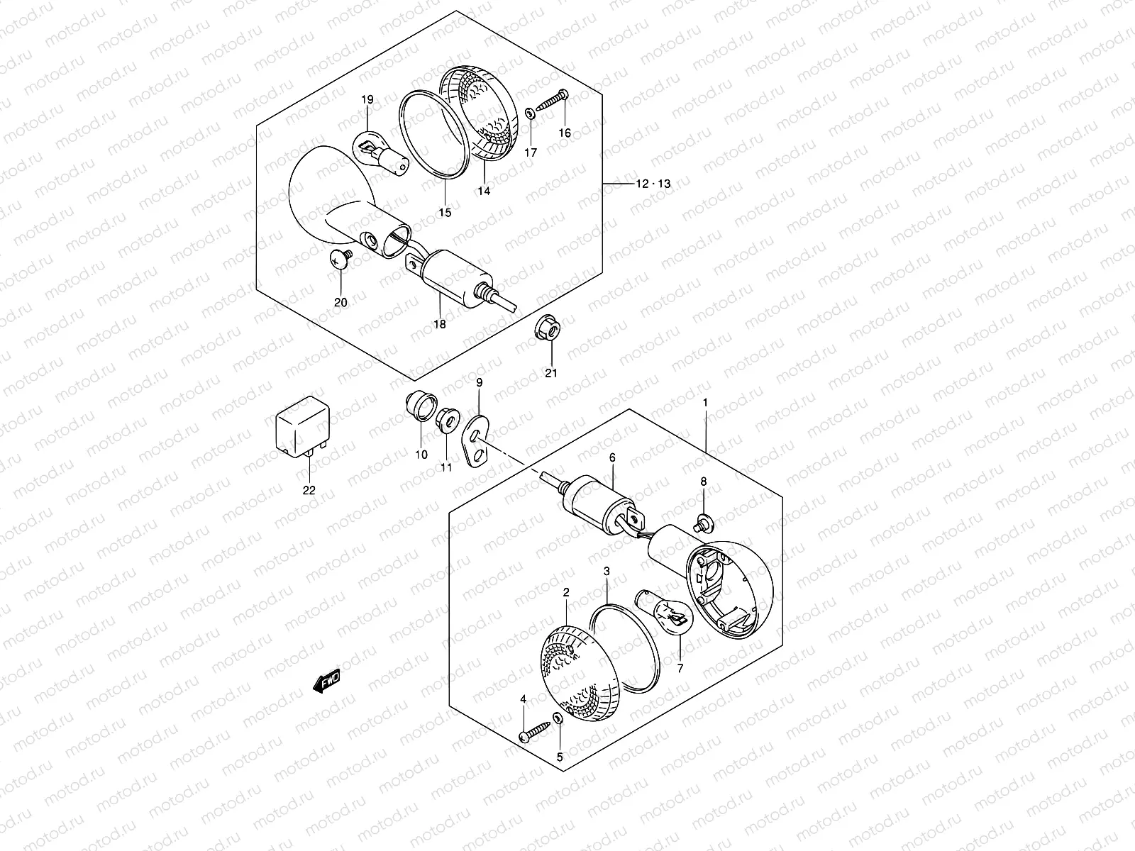 25 - TURN SIGNAL LAMP