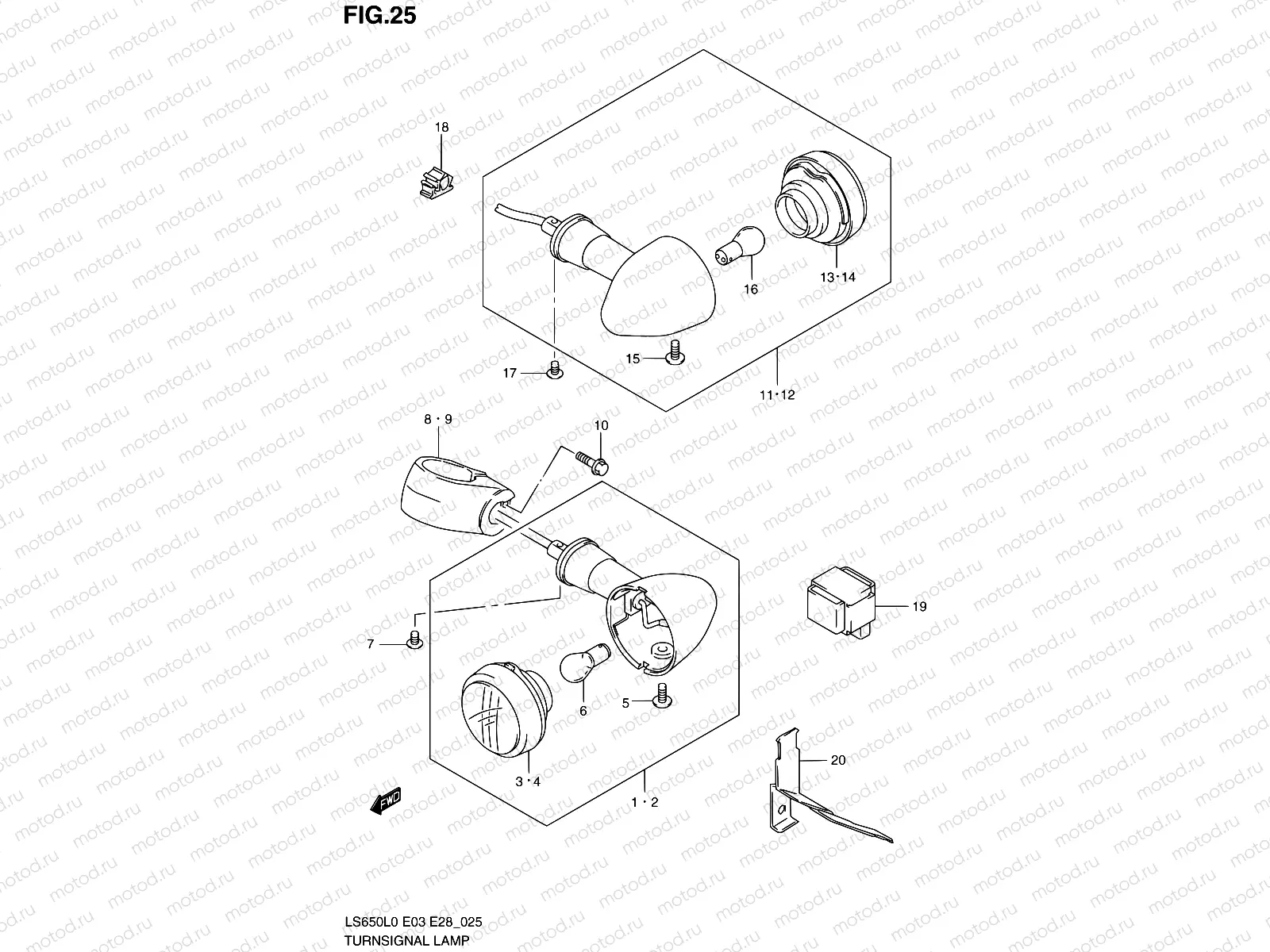 25 - TURN SIGNAL LAMP