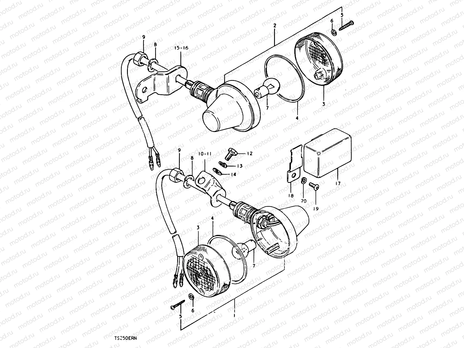 25 - TURN SIGNAL LAMP (E02)
