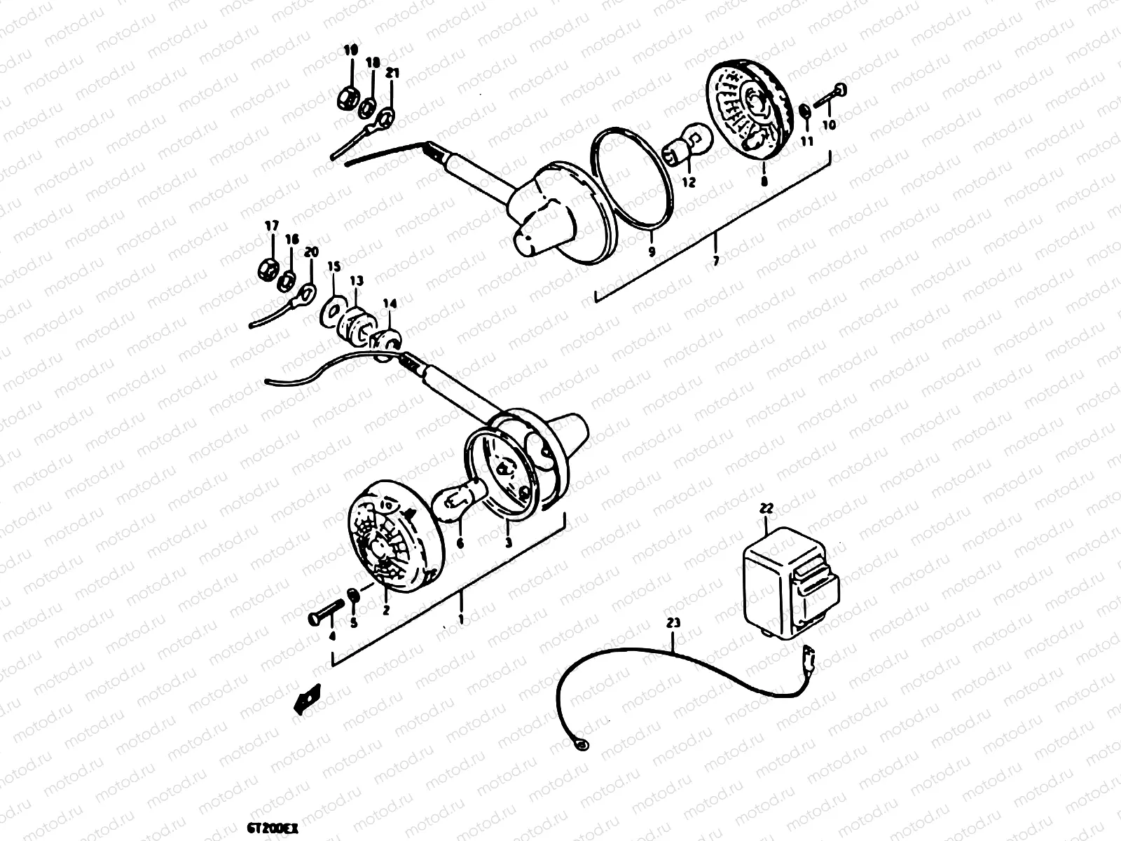 25 - TURN SIGNAL LAMP (E22)