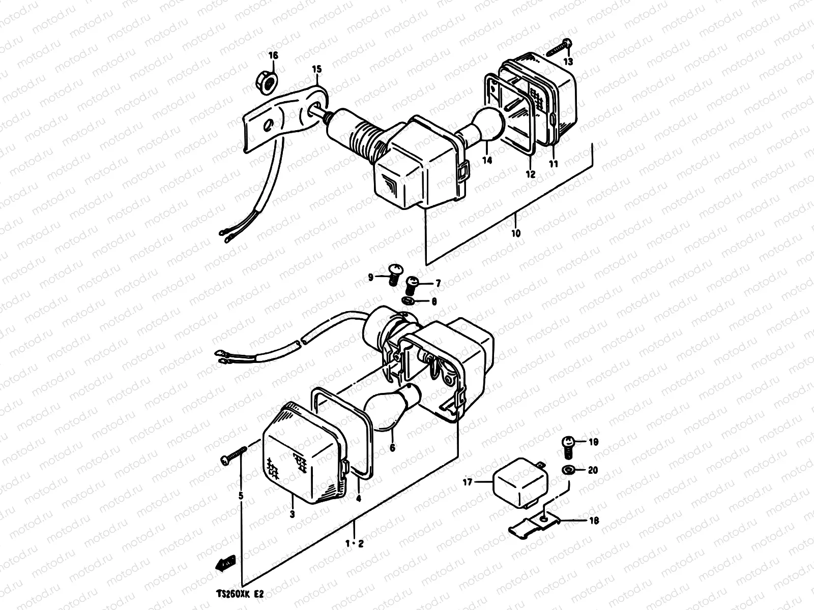 25 - TURNSIGNAL LAMP (E01,E04,E24)