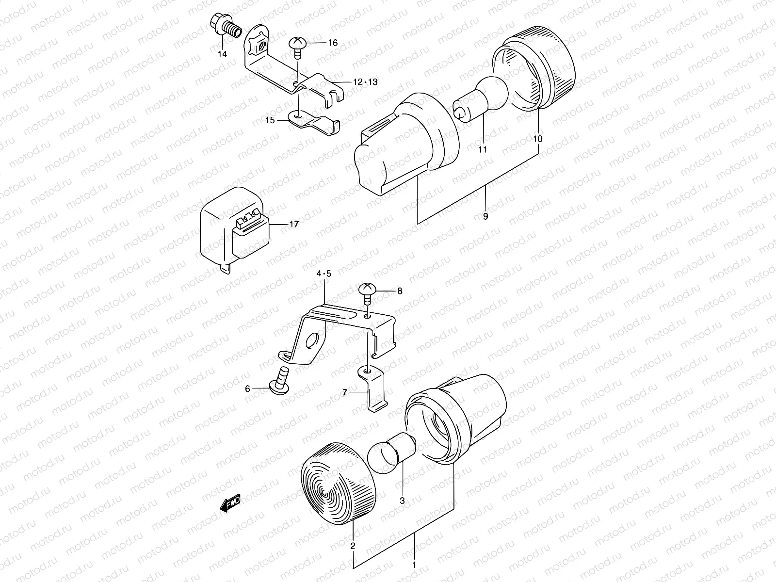 25 - TURNSIGNAL LAMP (E24)