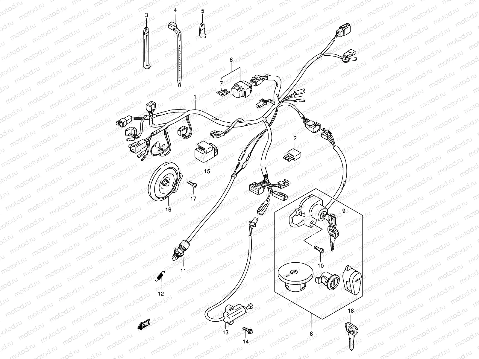 25 - WIRING HARNESS (MODEL T/V/W/X/Y/K1/K2/K3)