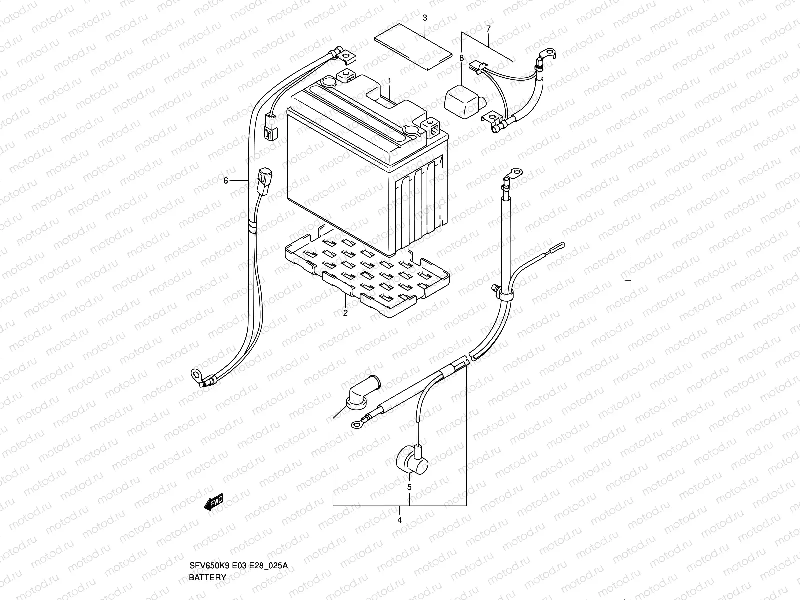 25A - BATTERY (SFV650AL0)