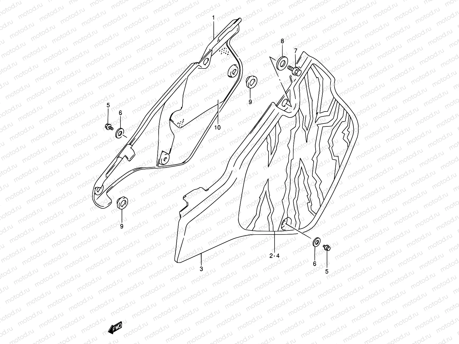 25A - FRAME COVER (MODEL N/S/T)