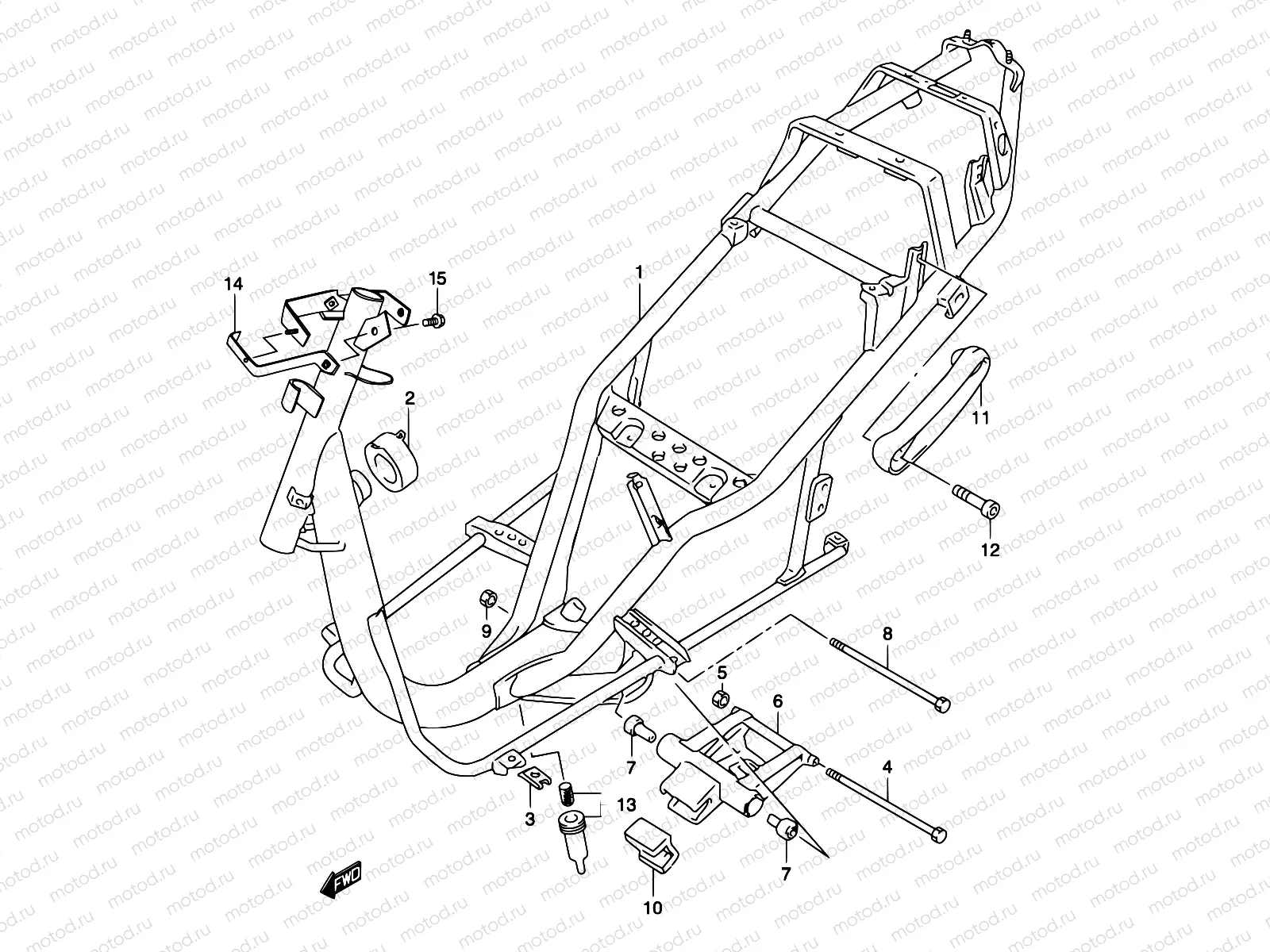25A - FRAME (MODEL K3/K4)