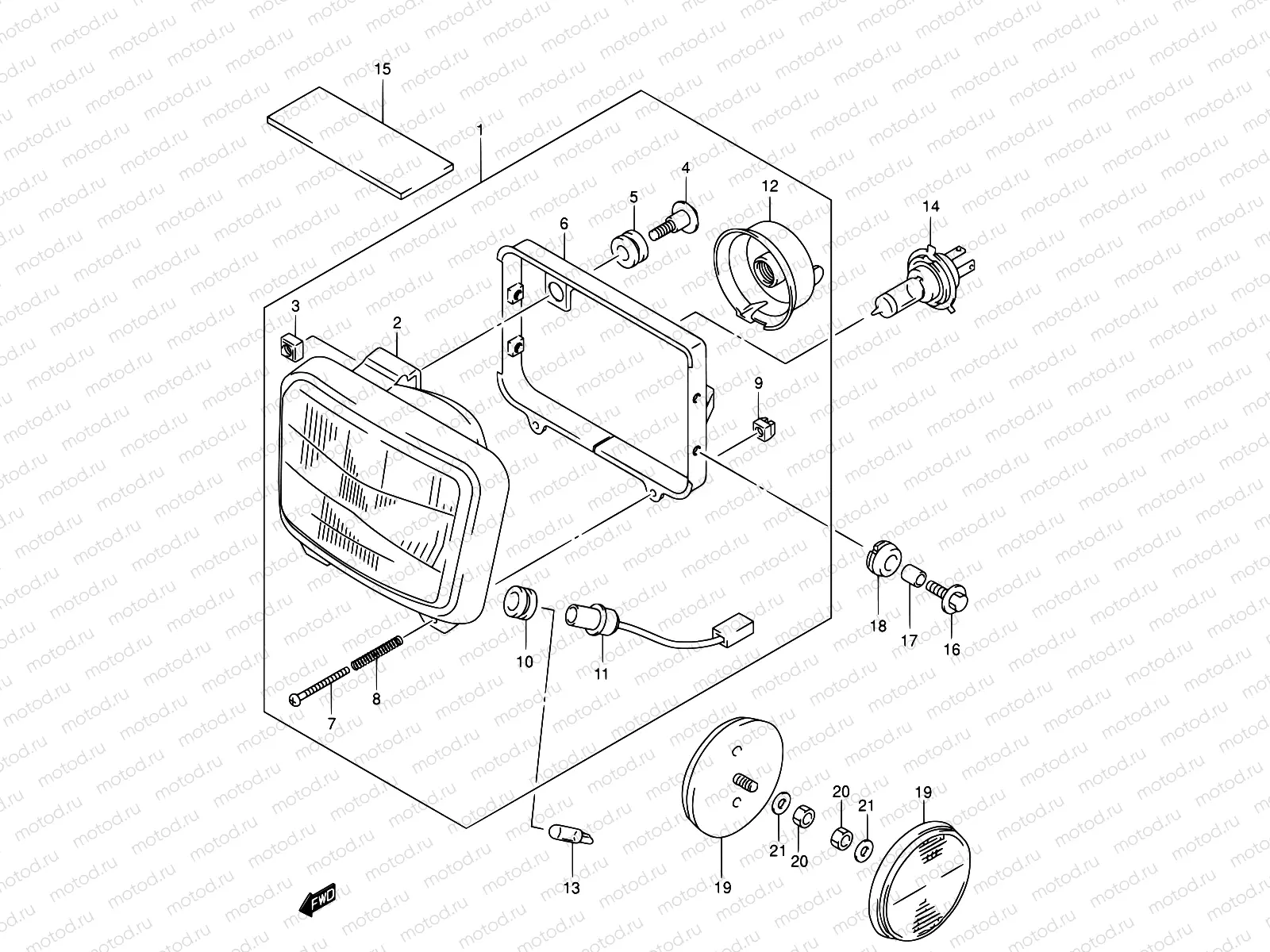 25A - HEADLAMP (MODEL K2/K3 E04,E17,E18,E34)