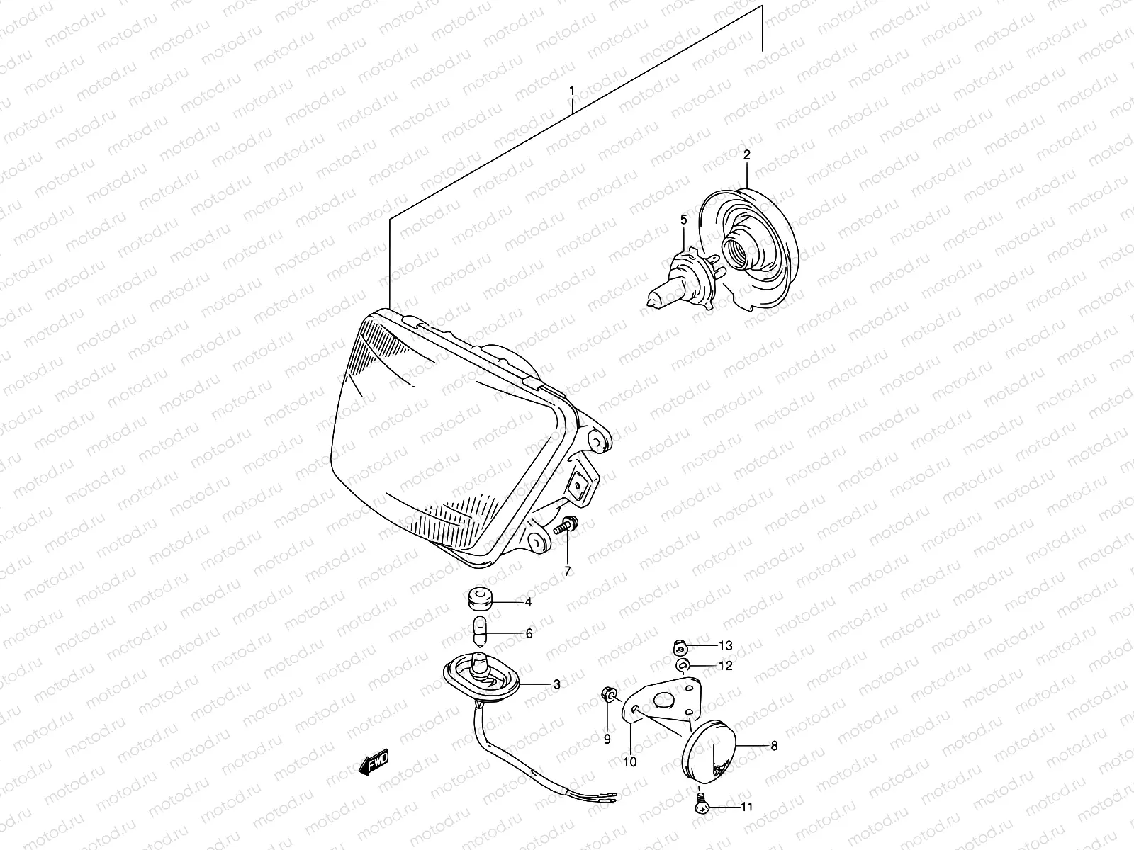 25A - HEADLAMP (MODEL S/T)