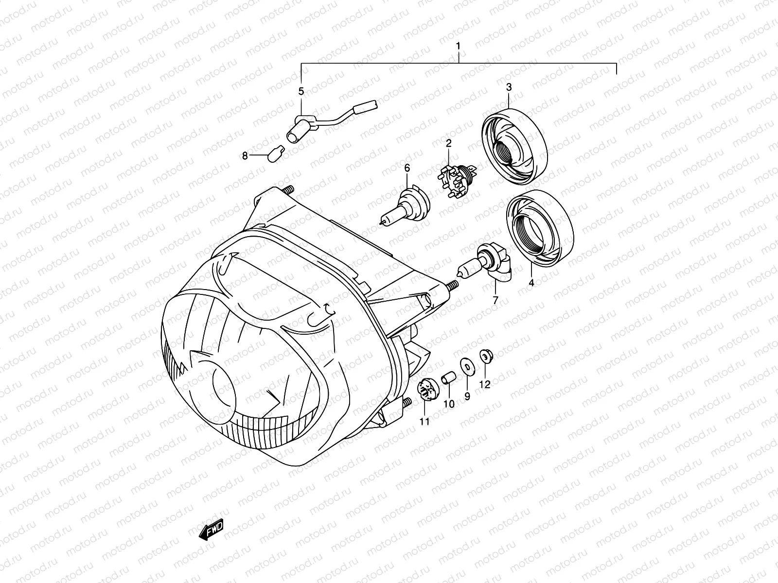 25A - HEADLAMP (MODEL Y/K1 E02,E24)