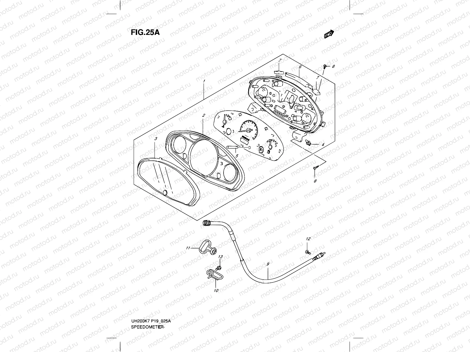 25A - SPEEDOMETER (MODEL K8/K9/L0)