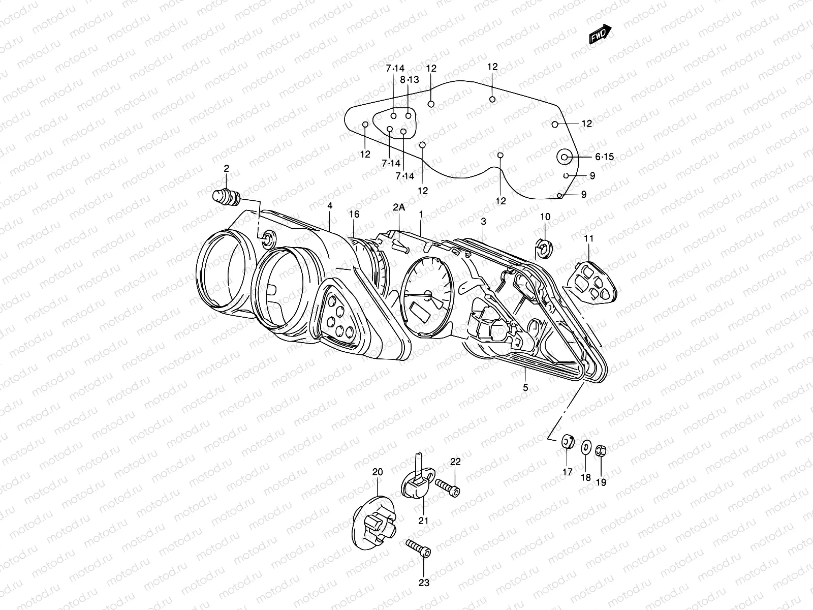 25A - SPEEDOMETER (MODEL W/X/Y/K1)