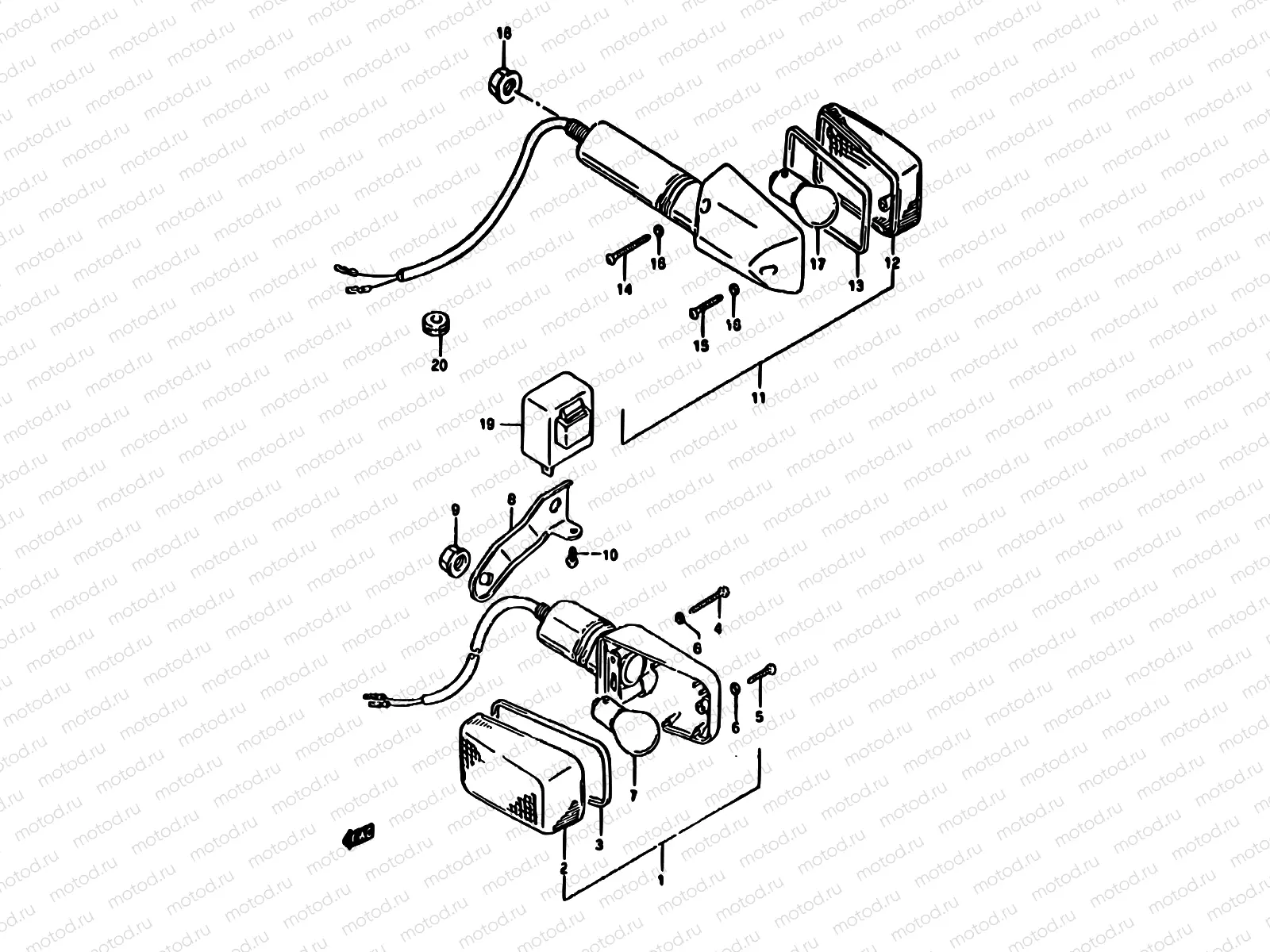 25A - TURN SIGNAL LAMP (MODEL R)