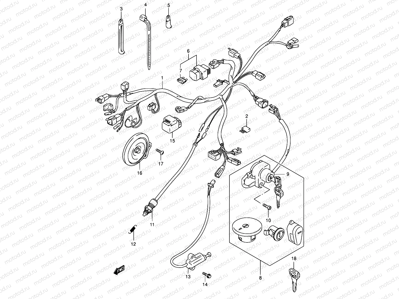 25A - WIRING HARNESS (MODEL K4)
