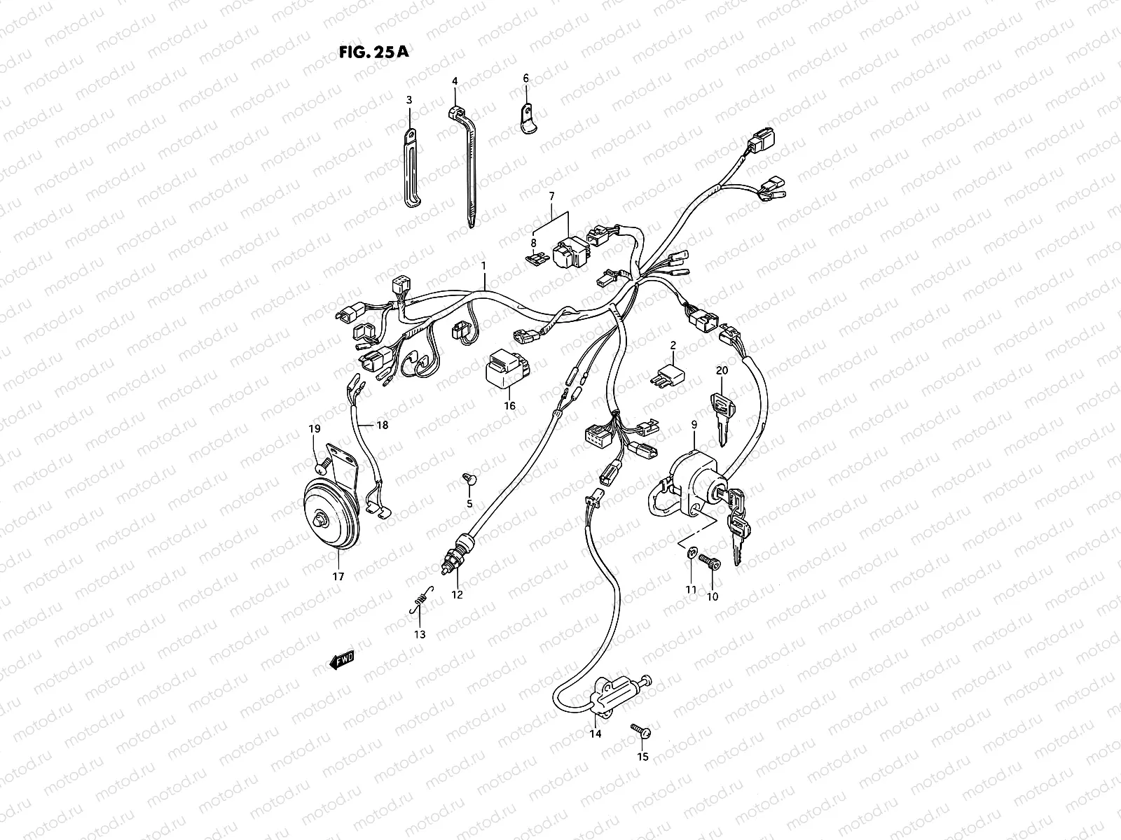 25A - WIRING HARNESS (MODEL R)