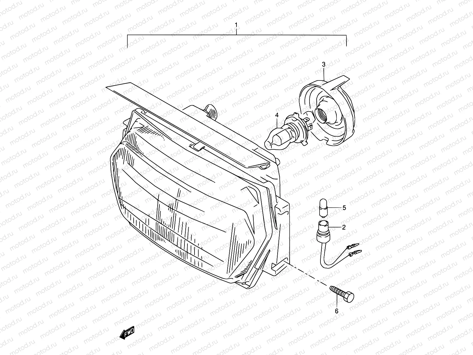 25B - HEADLAMP (MODEL S)