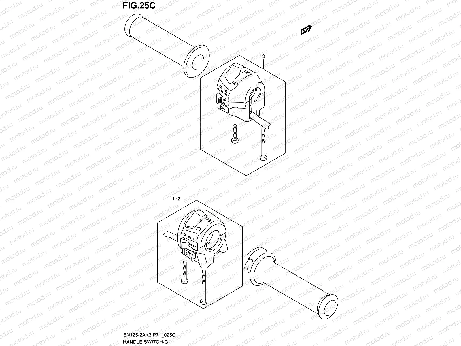 25C - HANDLE SWITCH (EN125HUK4/UZK6)