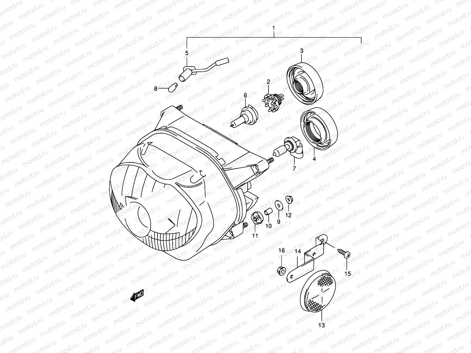 25C - HEADLAMP (MODEL Y/K1 E04,E17,E18,E22,E25,E34,E54,P09,P37)