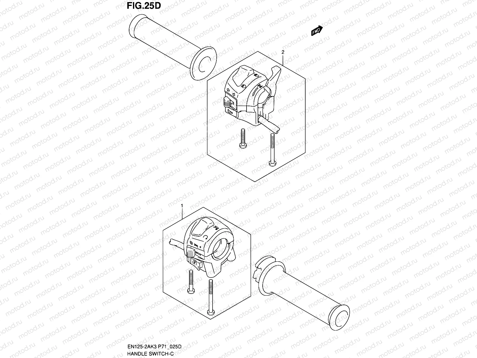 25D - HANDLE SWITCH (EN125-2AK7/EN125HUK7)