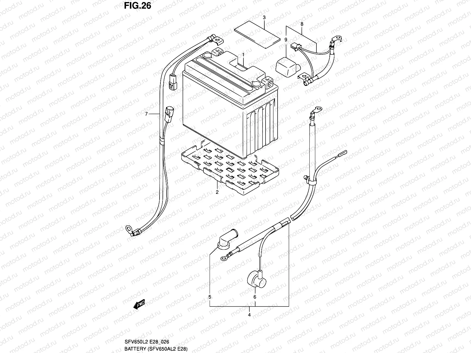 26 - BATTERY (SFV650AL2 E28)