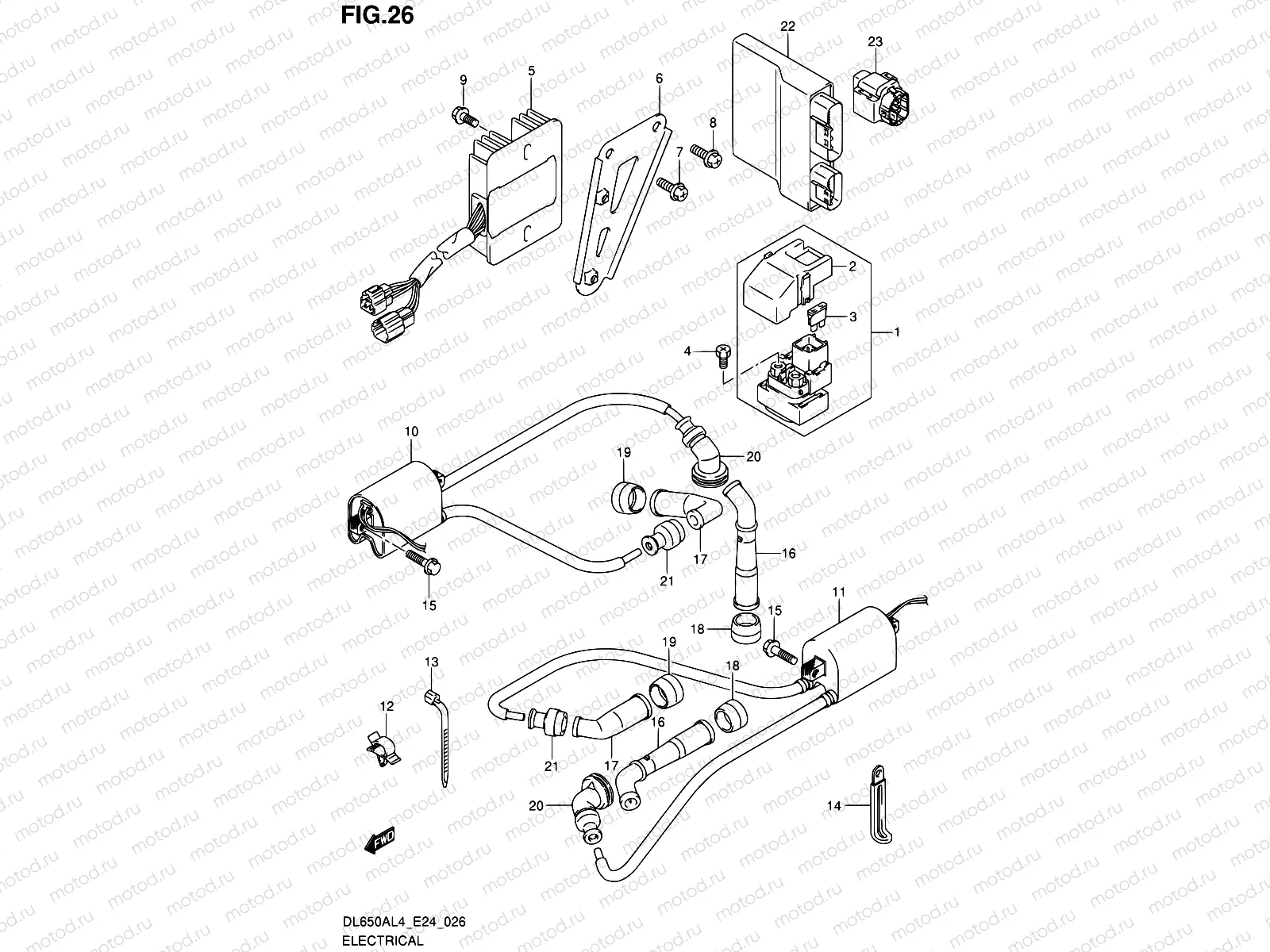 26 - ELECTRICAL (DL650AL4 E24)