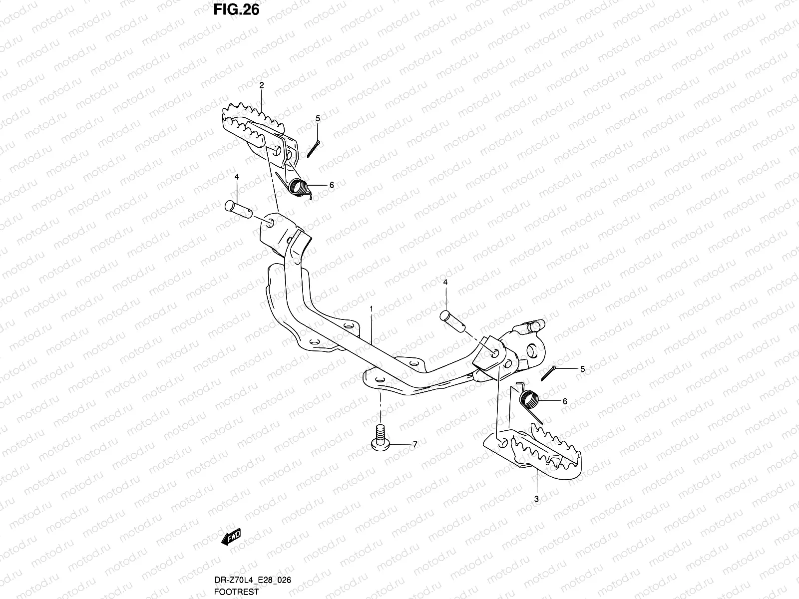 26 - FOOTREST