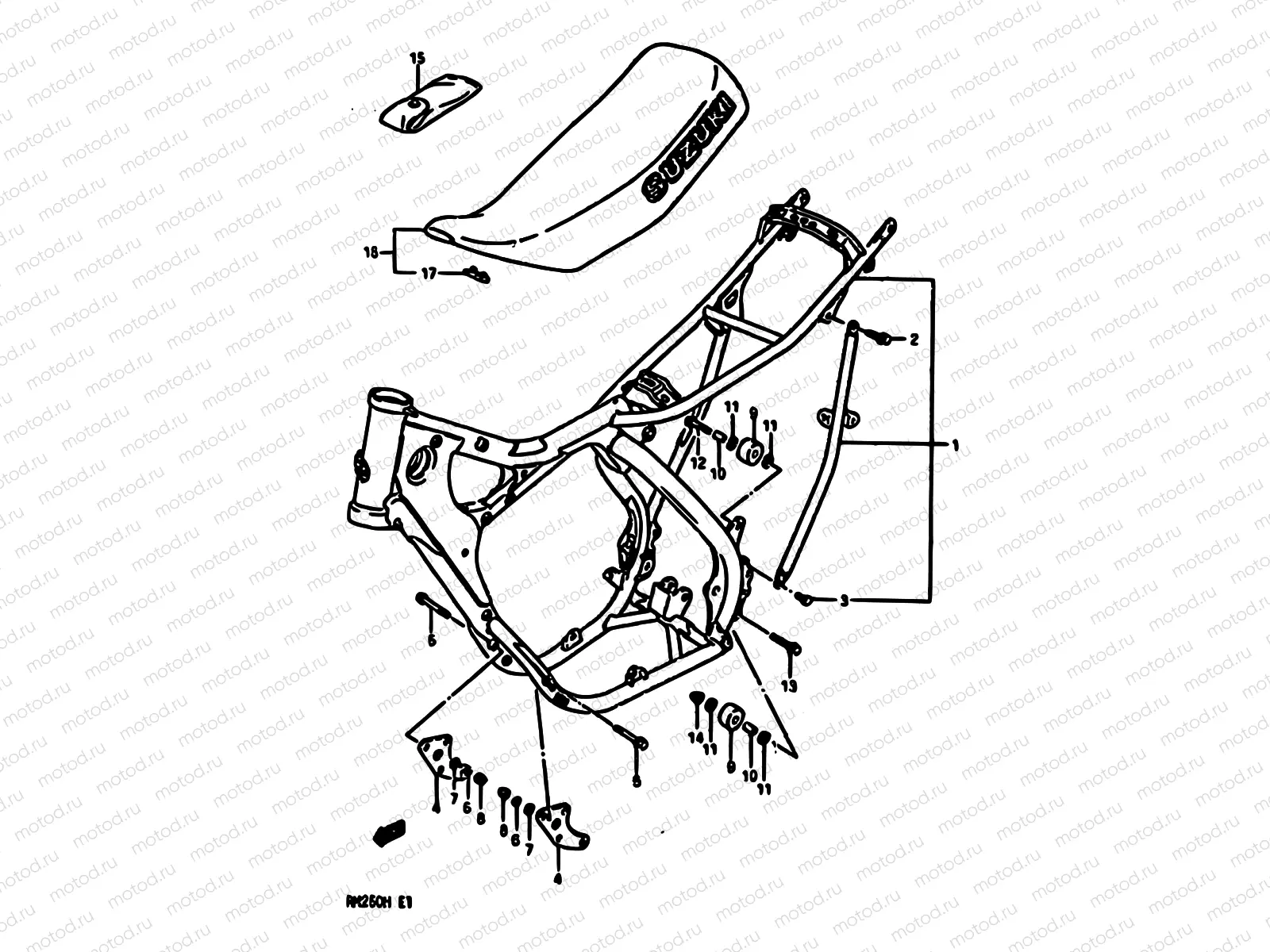 26 - FRAME-SEAT (MODEL H)