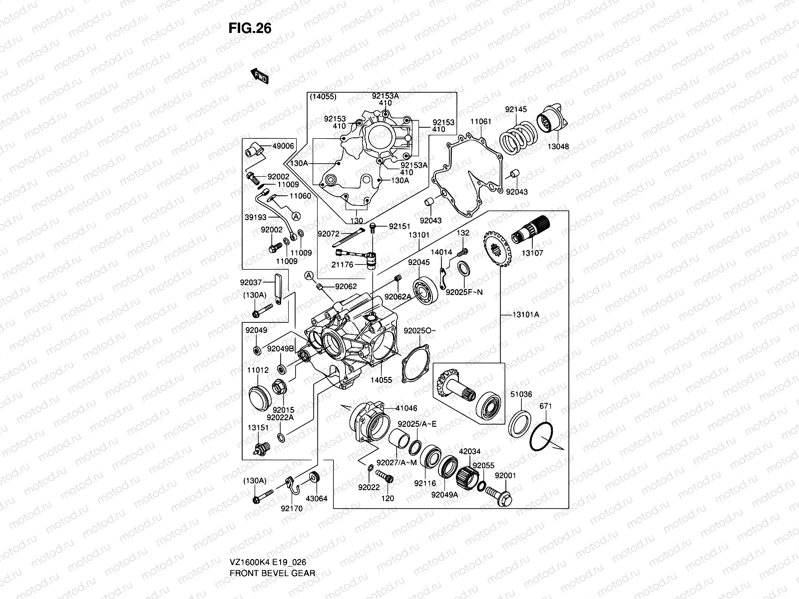 26 - FRONT BEVEL GEAR