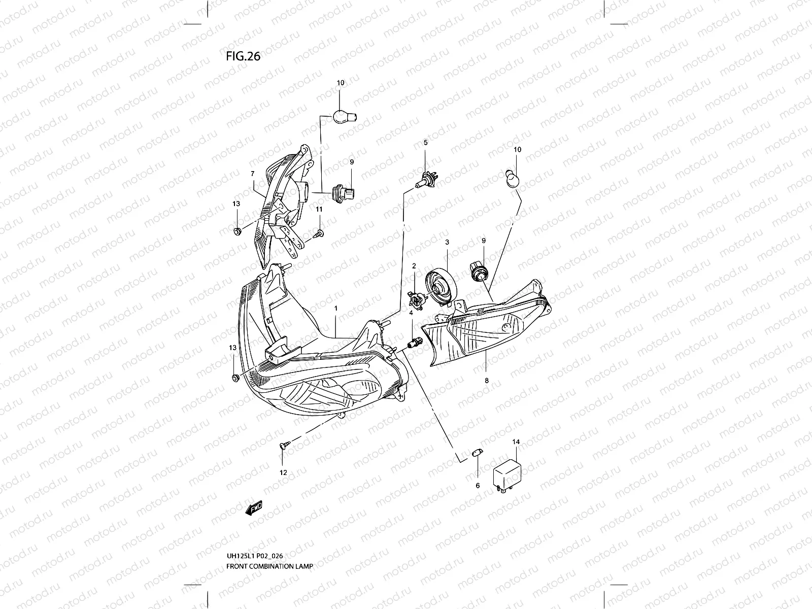 26 - FRONT COMBINATION LAMP