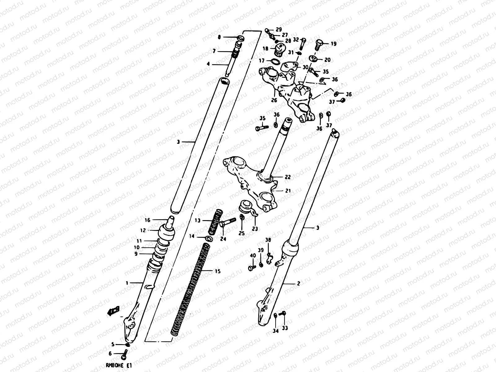 26 - FRONT FORK (MODEL D)
