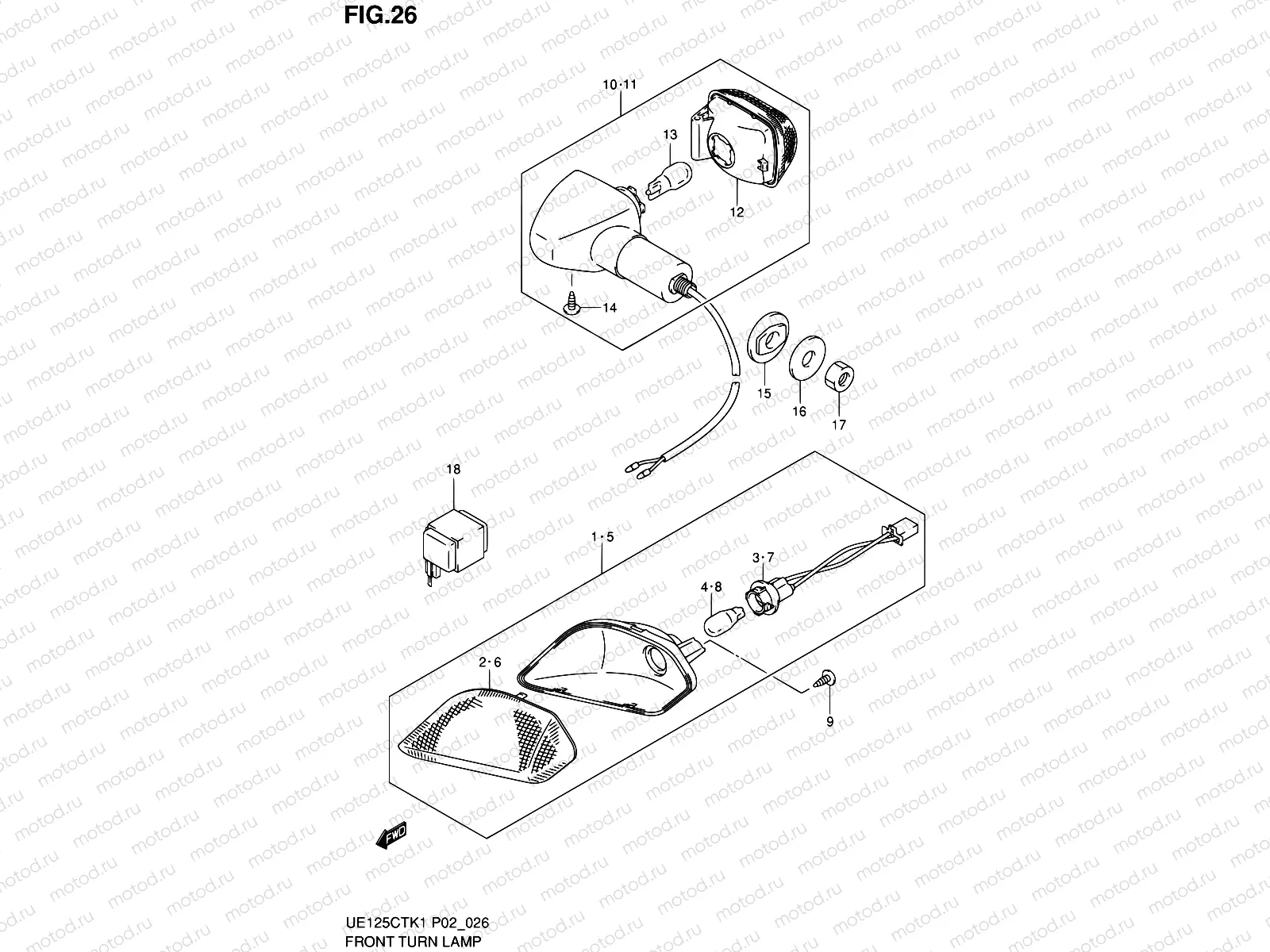26 - FRONT TURN LAMP