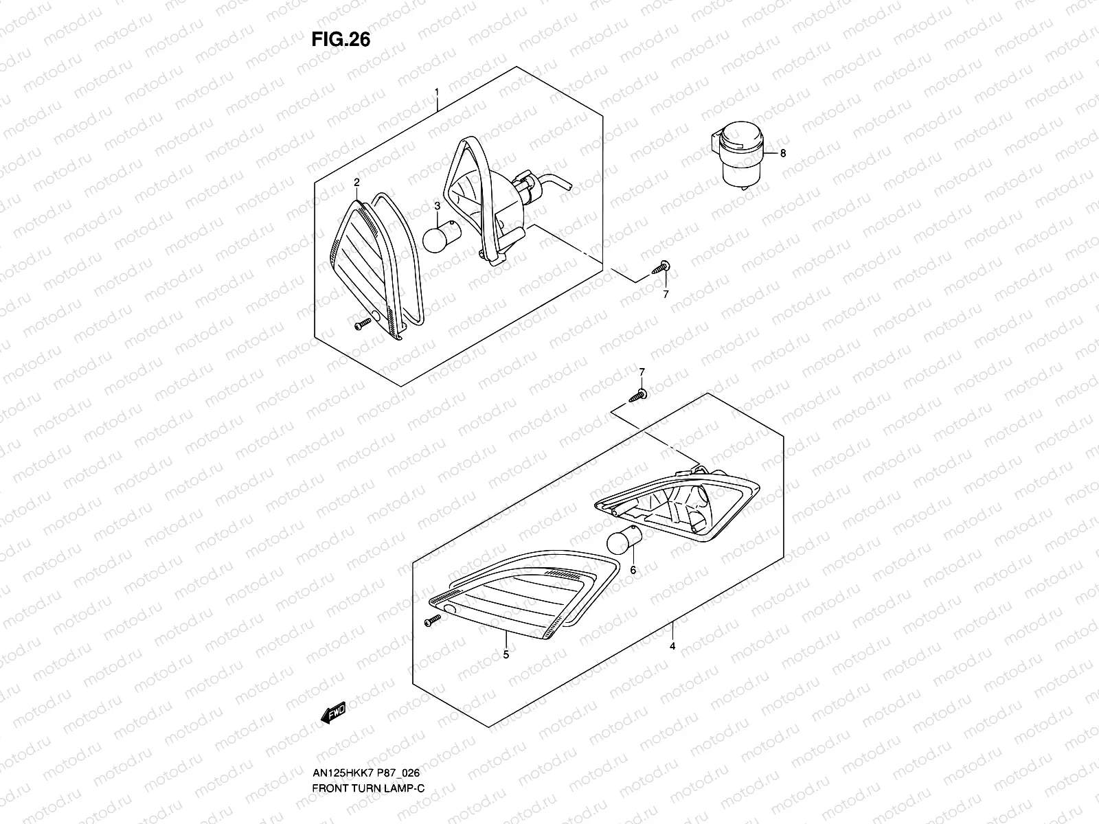 26 - FRONT TURN LAMP