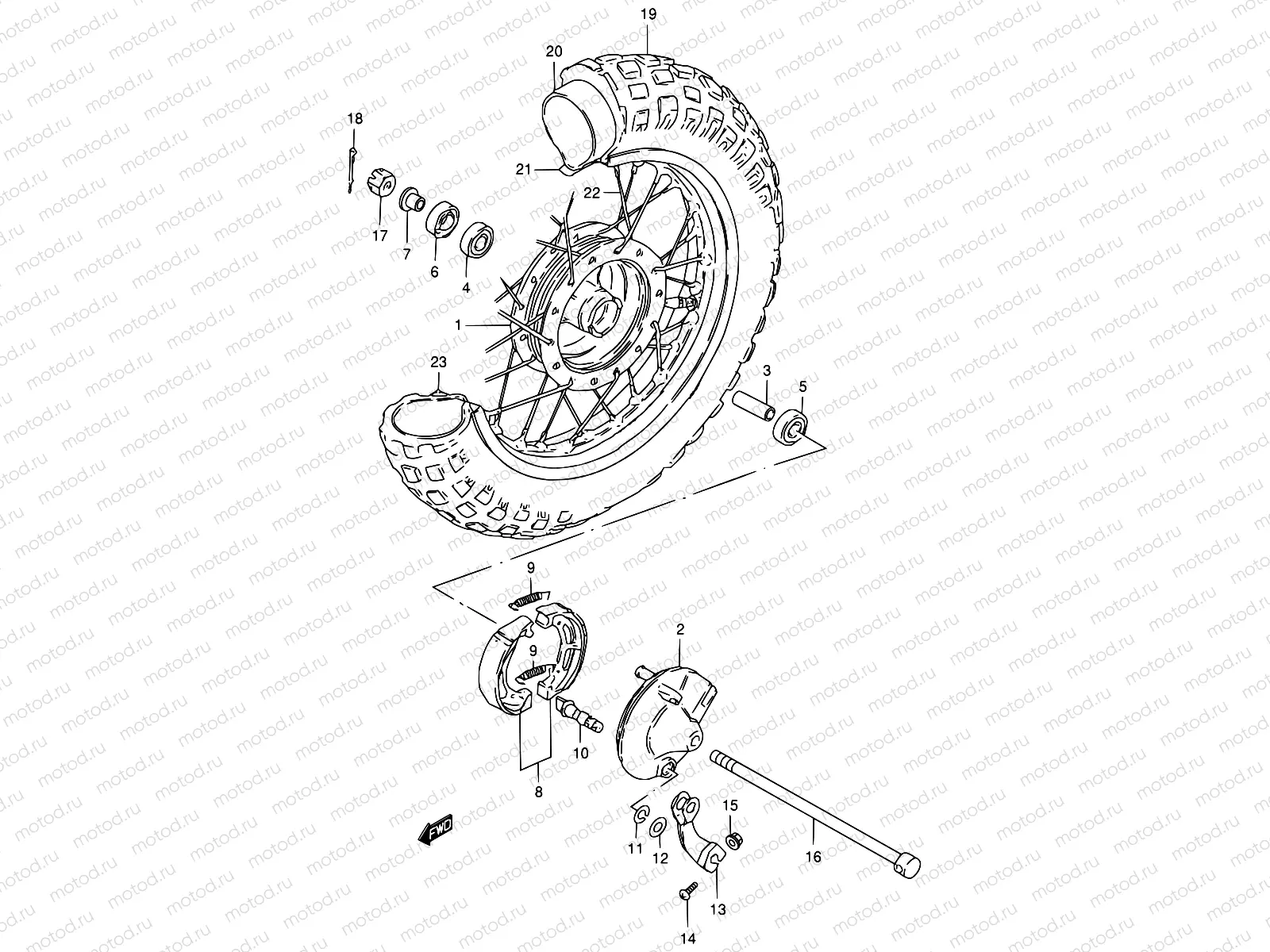 26 - FRONT WHEEL