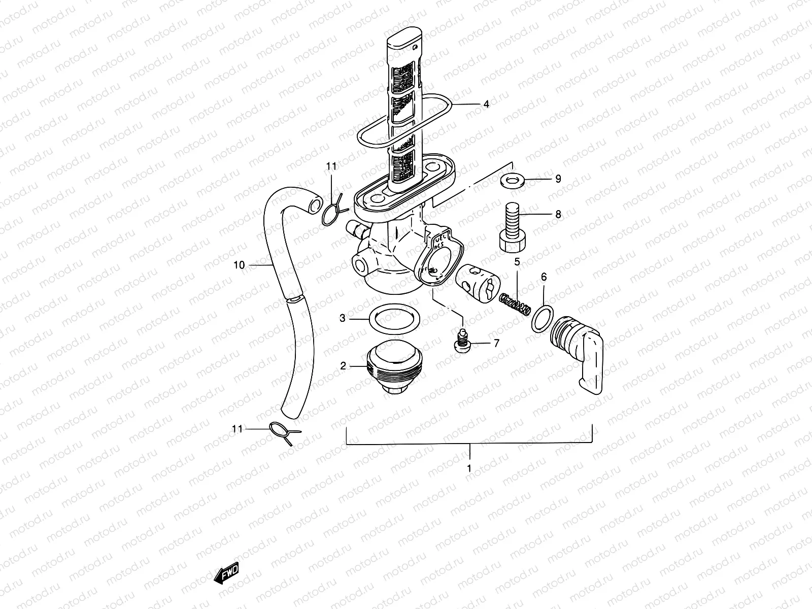 26 - FUEL COCK (TS185ERT/ERW/ERX/ERY/ERK1)