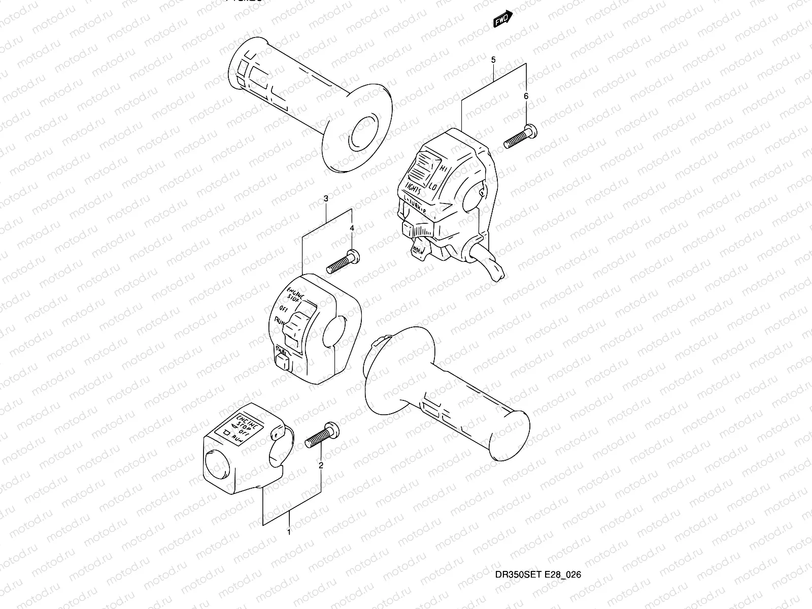 26 - HANDLE SWITCH (MODEL L/M/N/P/R/S)
