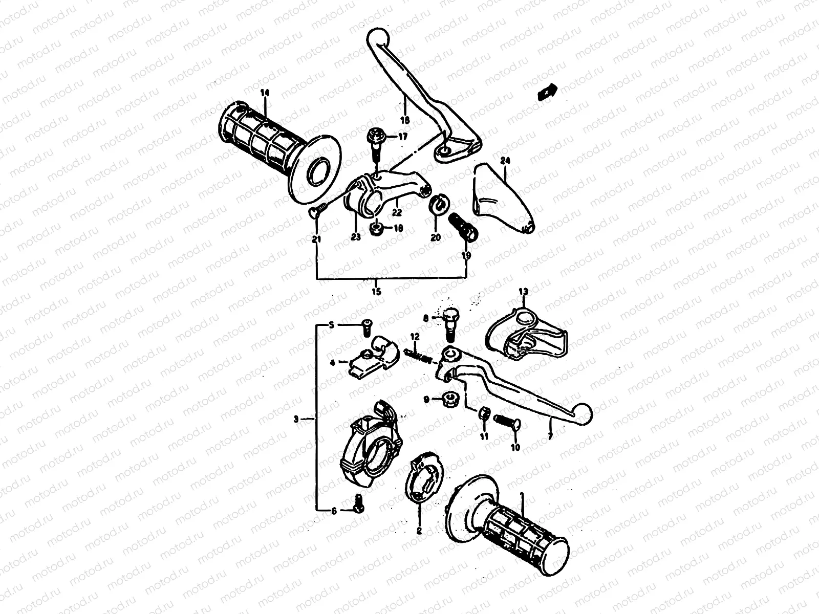 26 - HANDLE SWITCH (MODEL P/R)