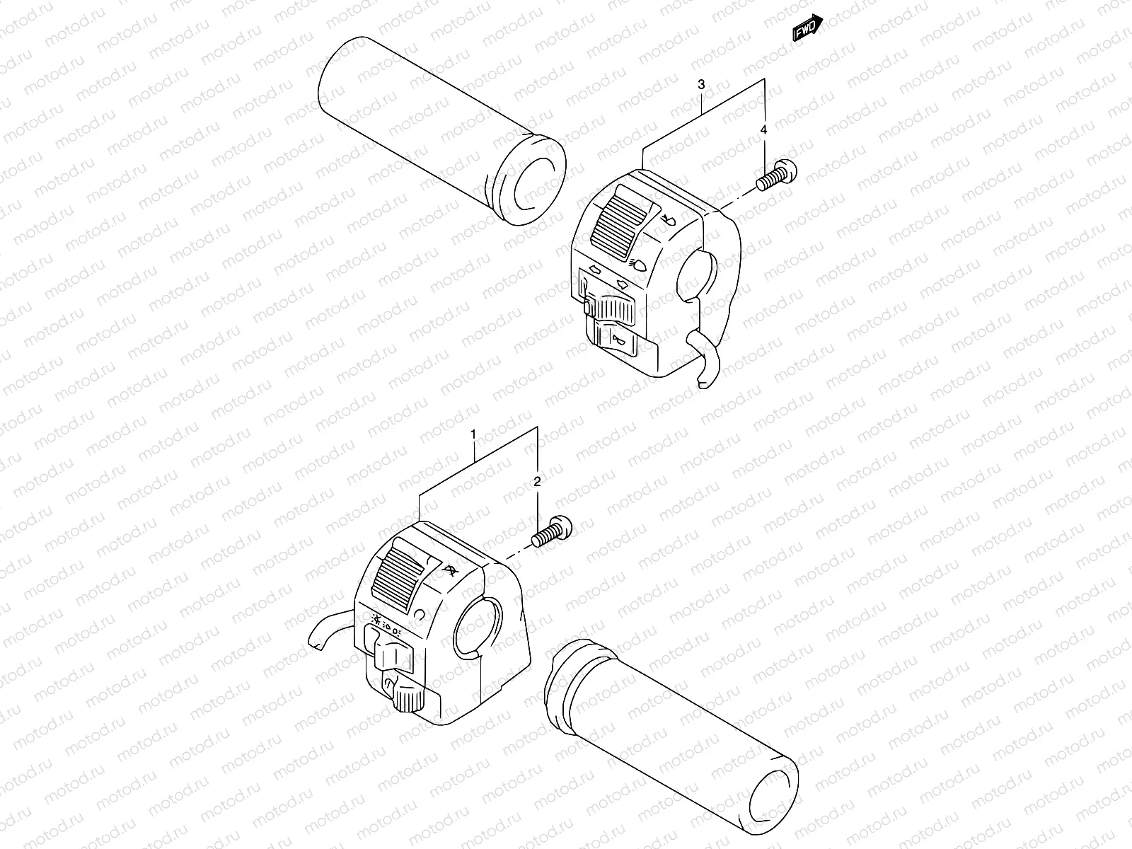 26 - HANDLE SWITCH (MODEL T/V/W/X/Y/K1/K2/K3)