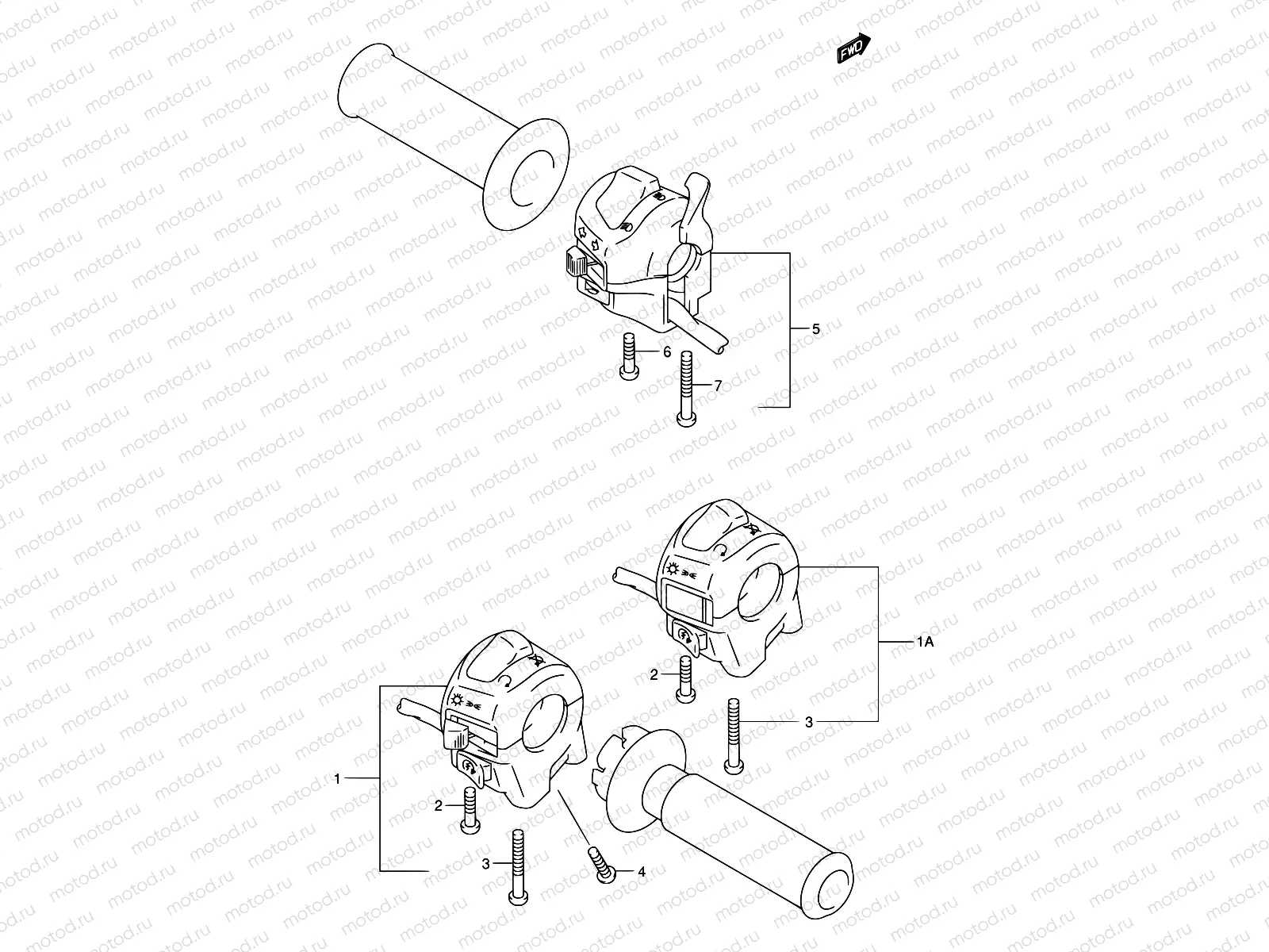 26 - HANDLE SWITCH (MODEL Y/K1/K2)