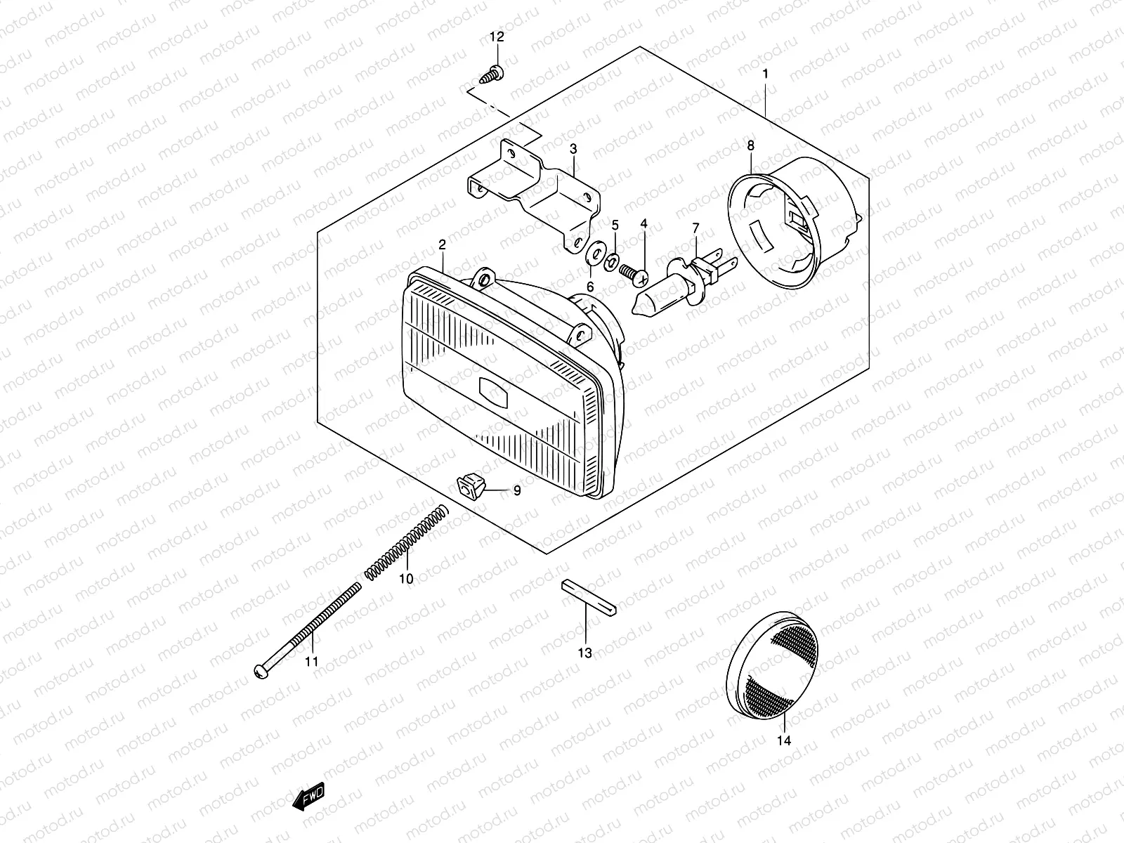 26 - HEADLAMP (MODEL K1)