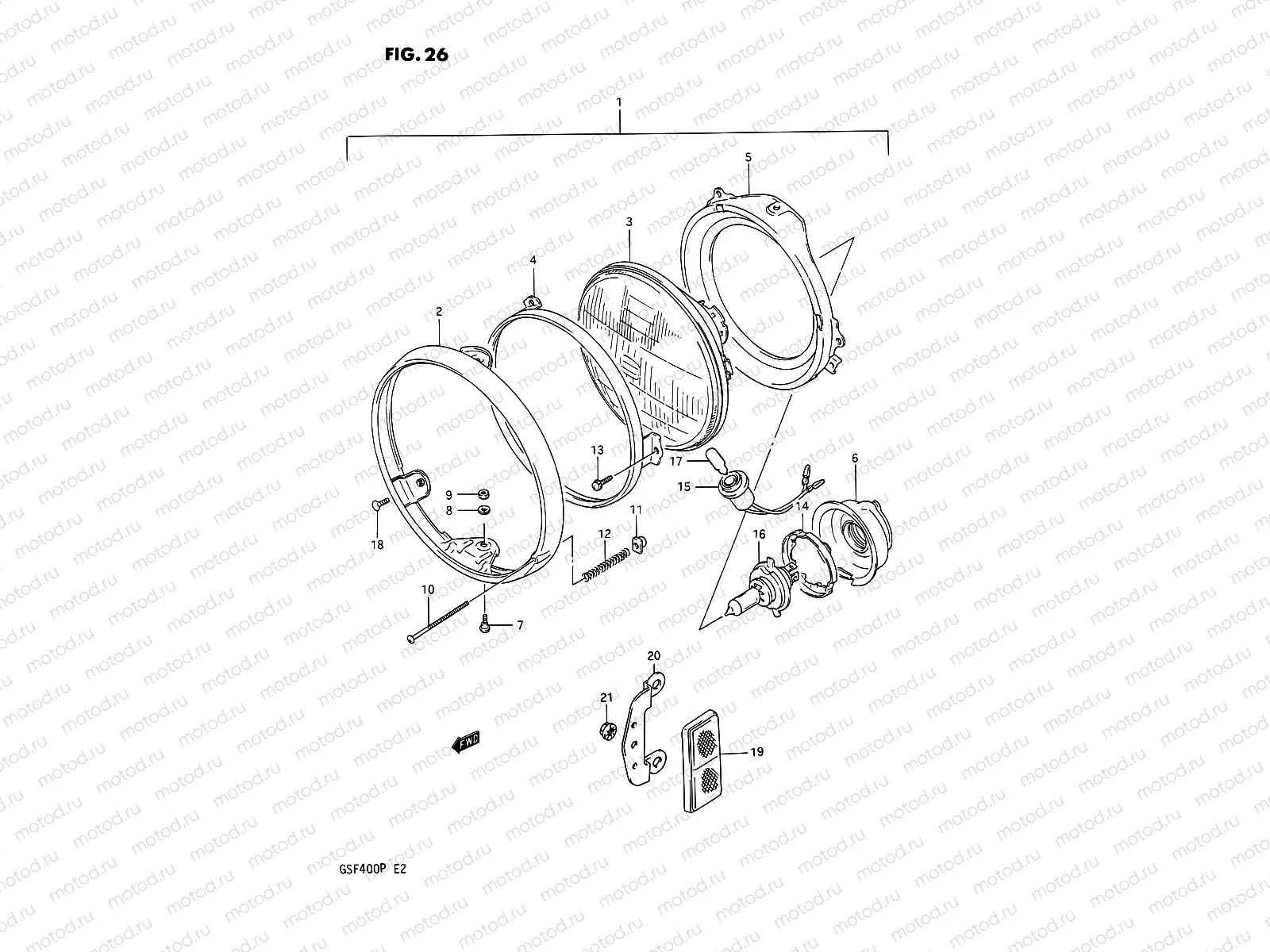 26 - HEADLAMP (MODEL M/N)