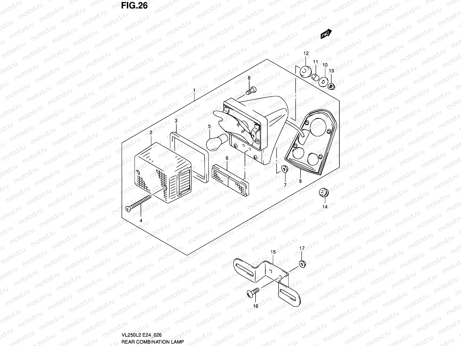 26 - REAR COMBINATION LAMP