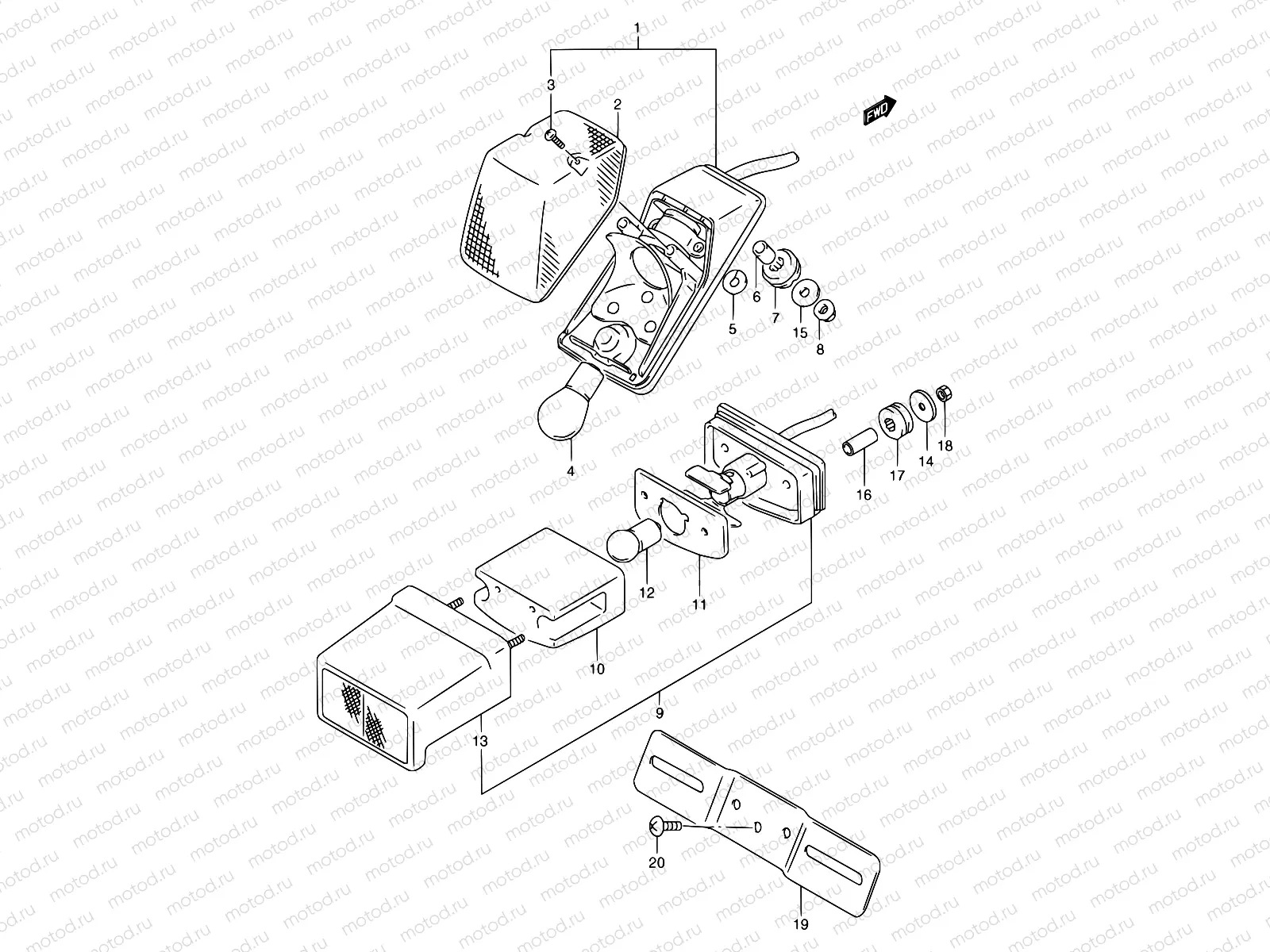 26 - REAR COMBINATION LAMP